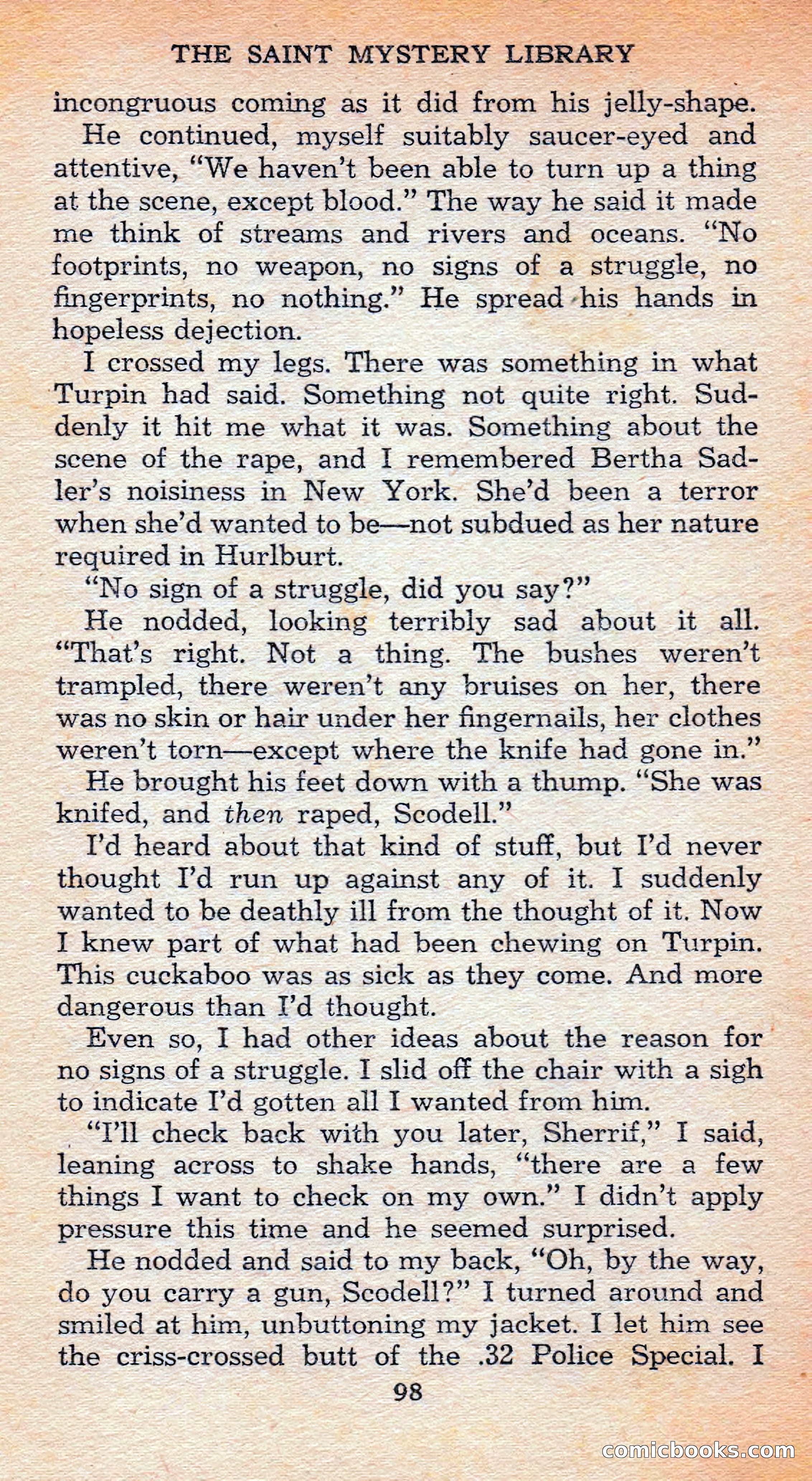 The Saint Mystery Library #128 — page 100 of 164