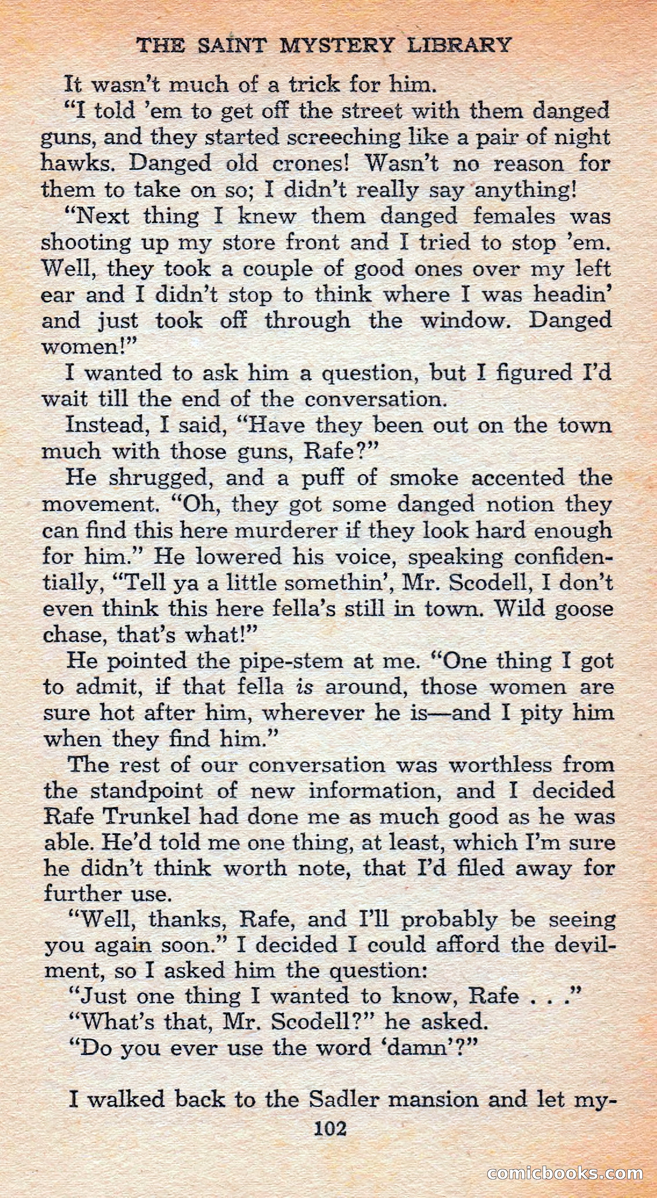 The Saint Mystery Library #128 — page 104 of 164