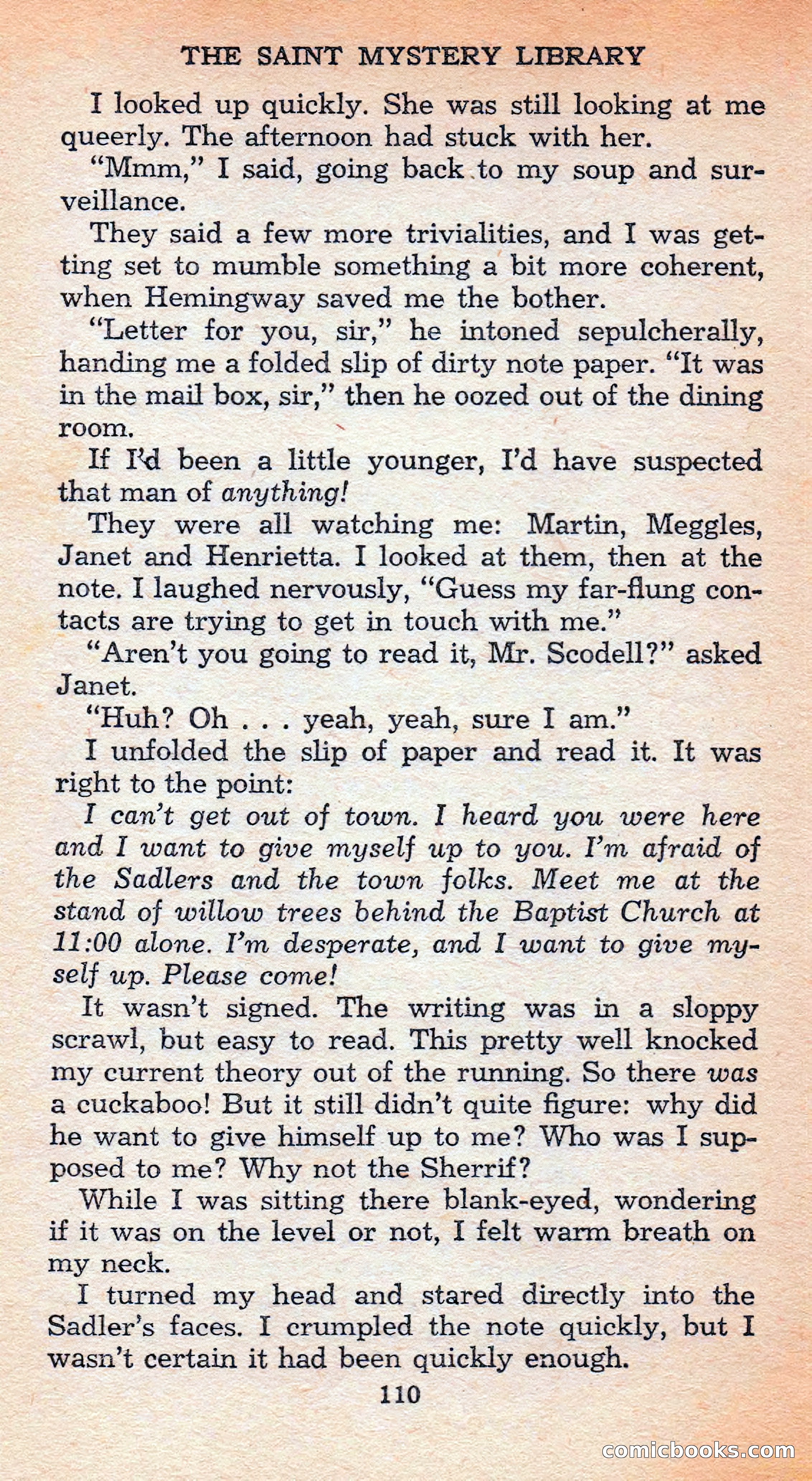 The Saint Mystery Library #128 — page 112 of 164