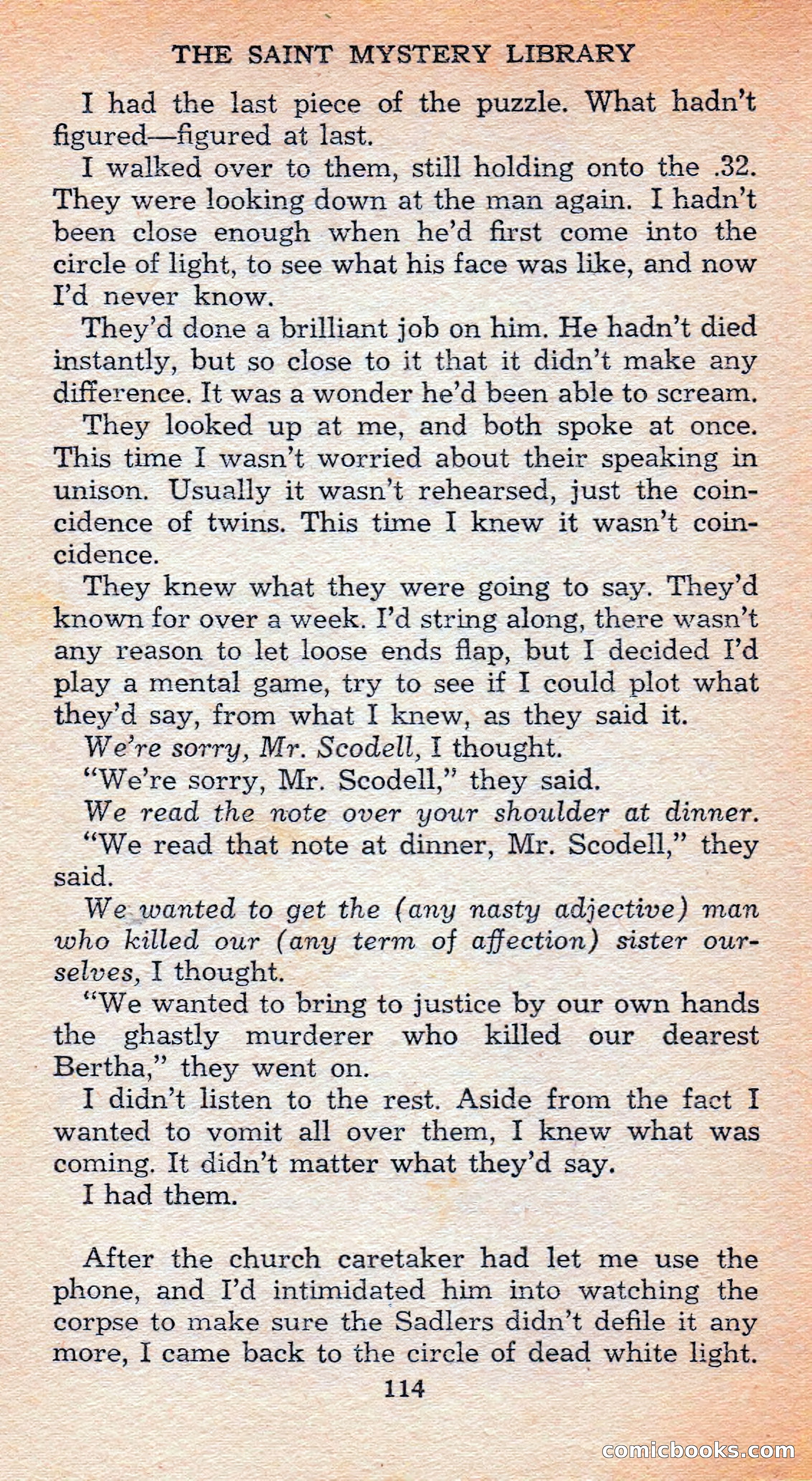 The Saint Mystery Library #128 — page 116 of 164