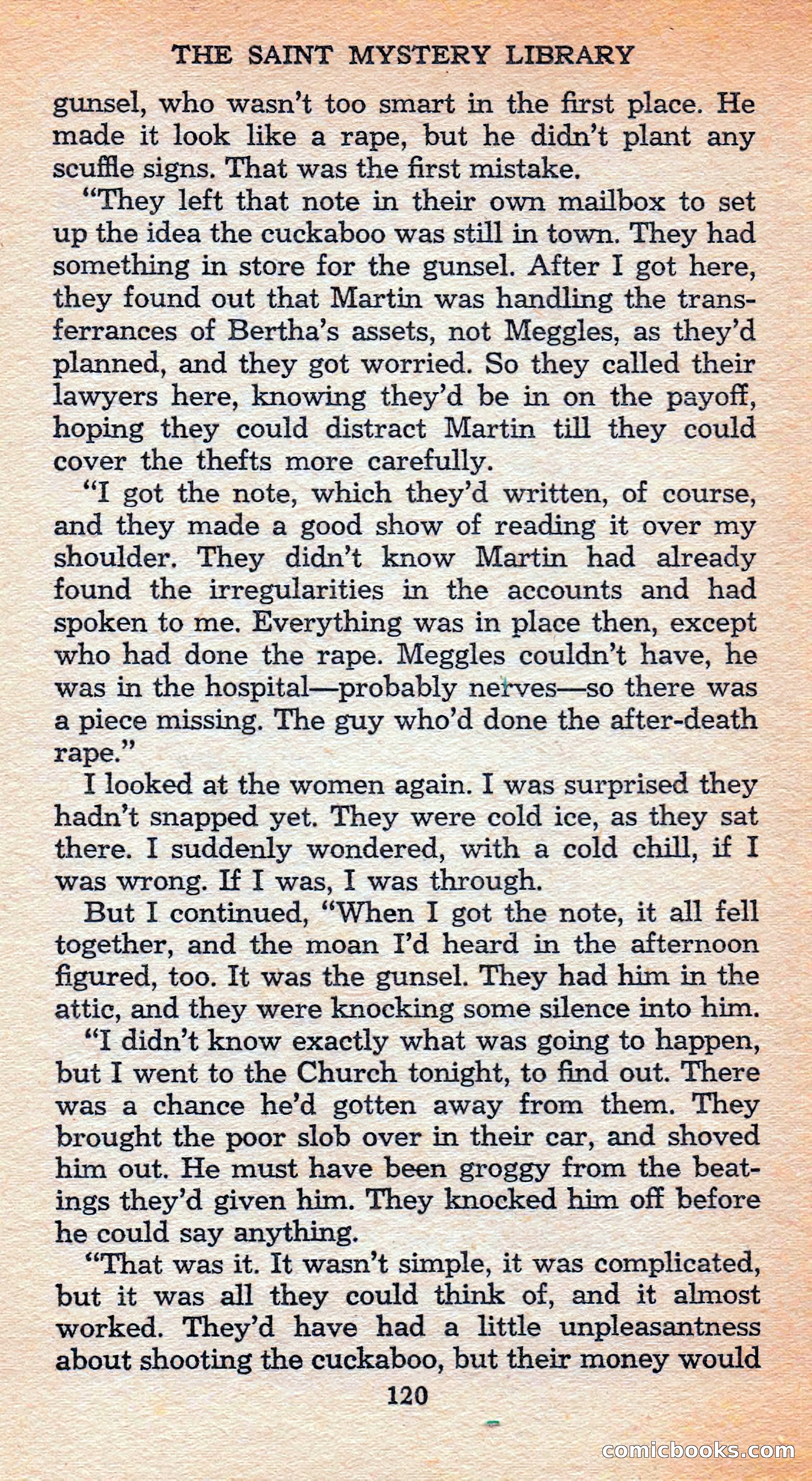 The Saint Mystery Library #128 — page 122 of 164