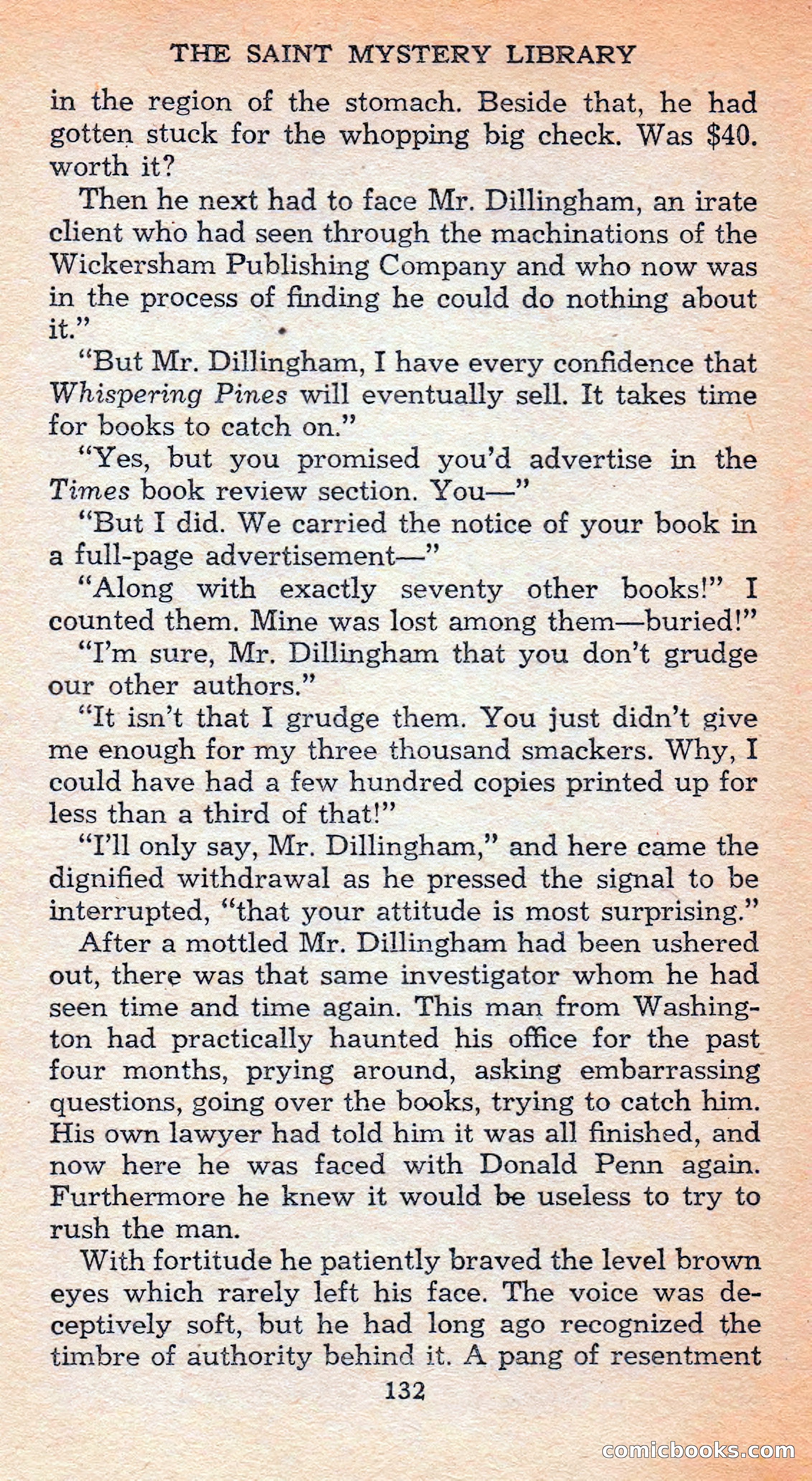 The Saint Mystery Library #128 — page 134 of 164
