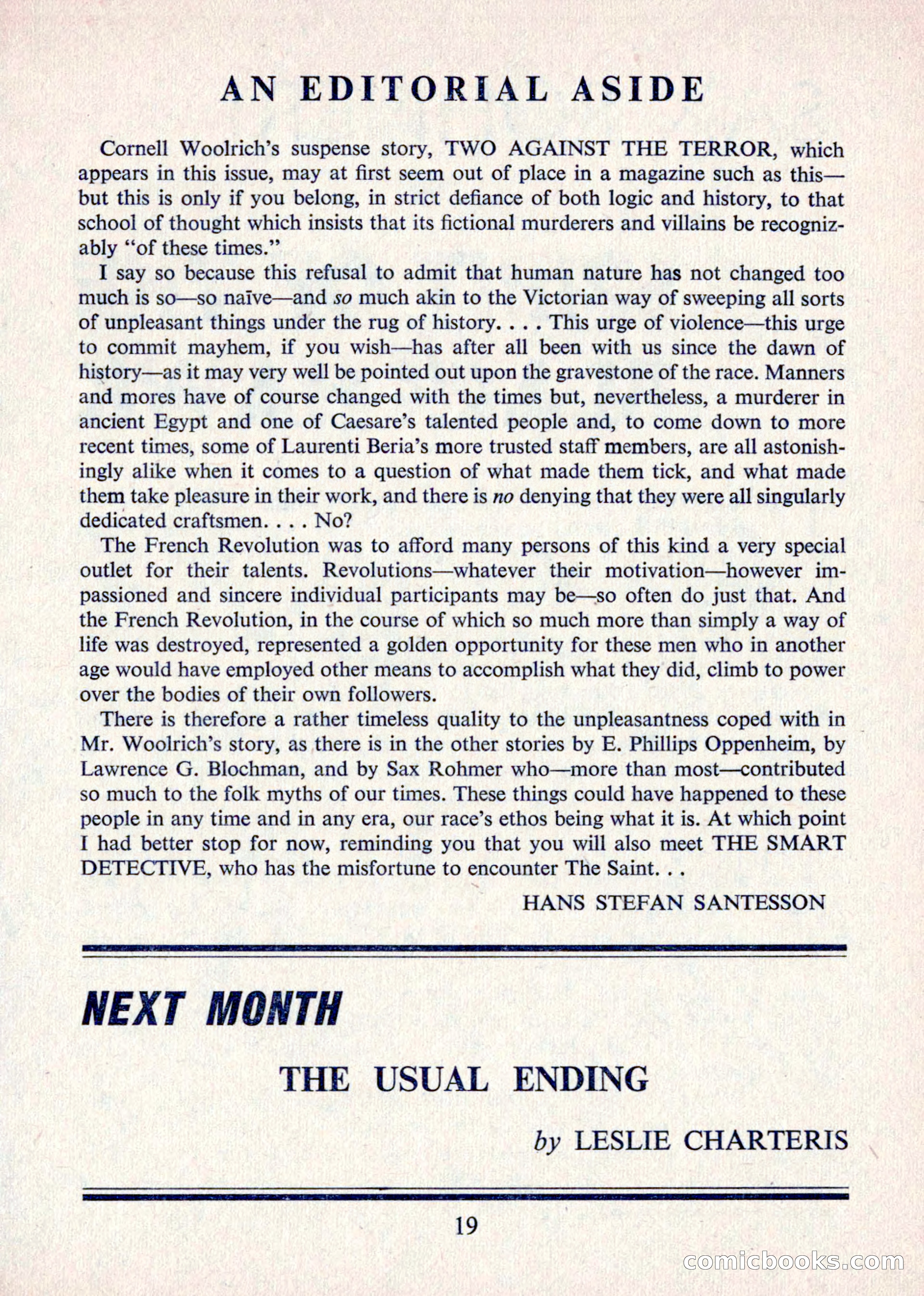 The Saint Mystery Magazine — page 21 of 132