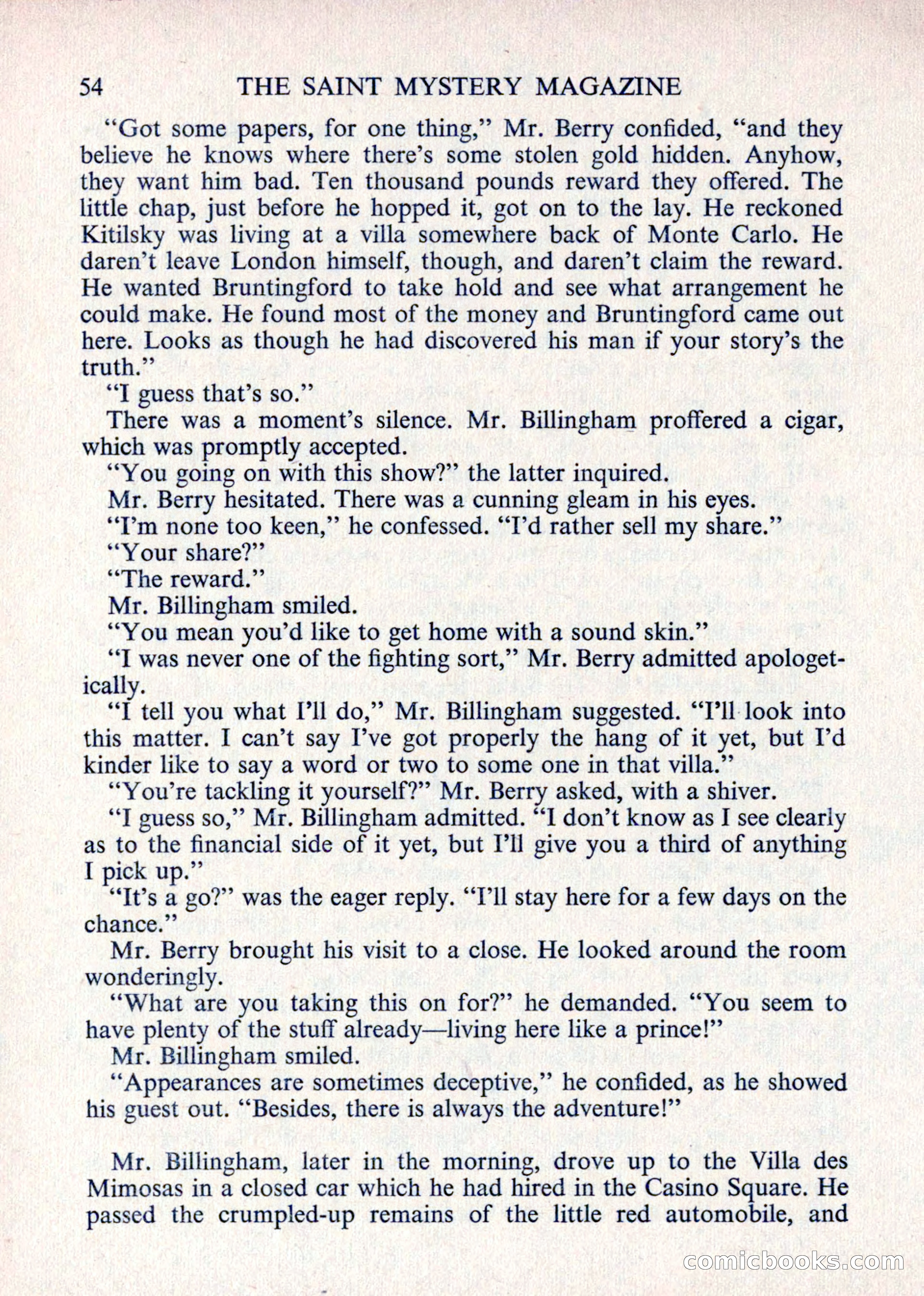 The Saint Mystery Magazine — page 56 of 132