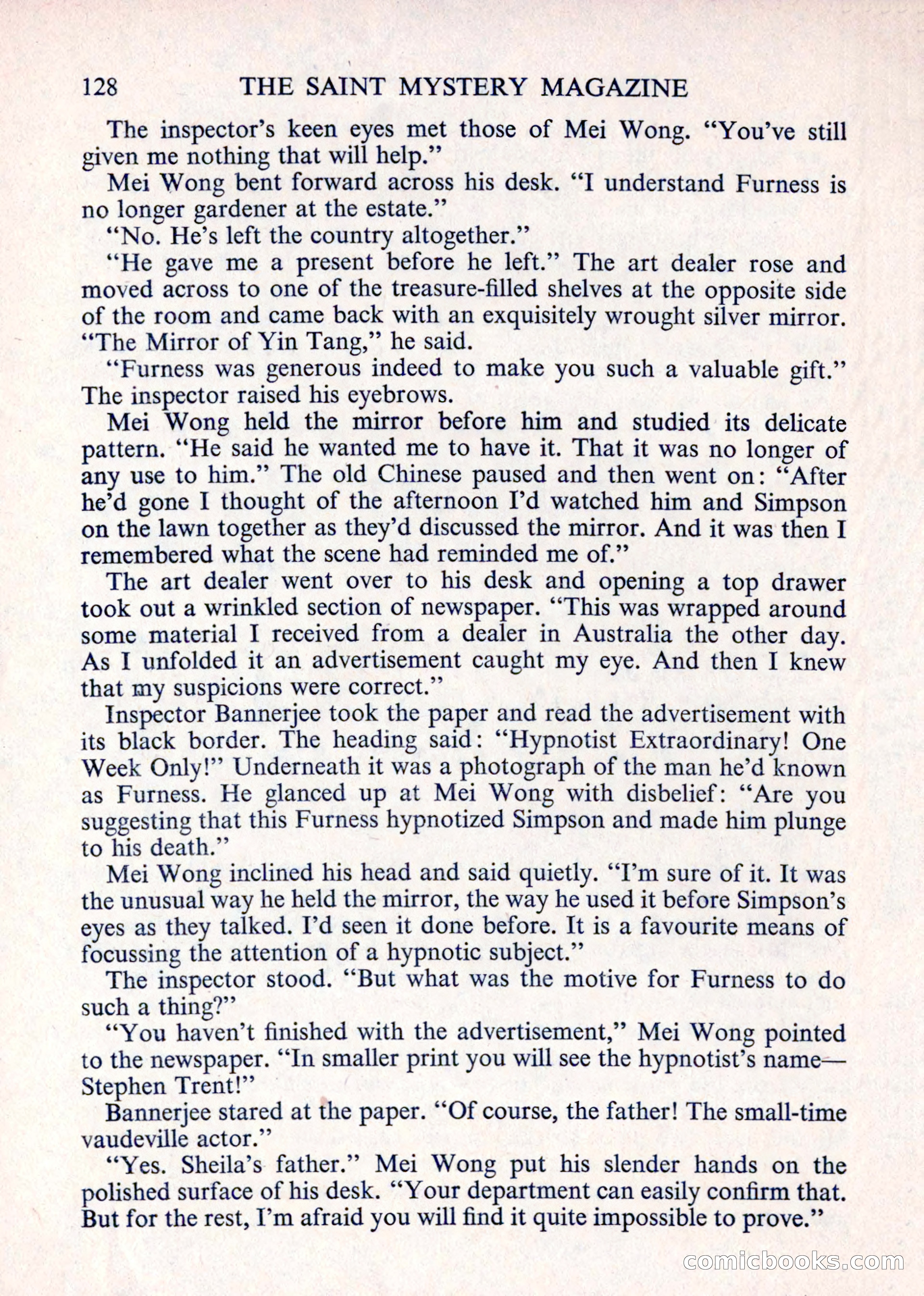 The Saint Mystery Magazine — page 130 of 132