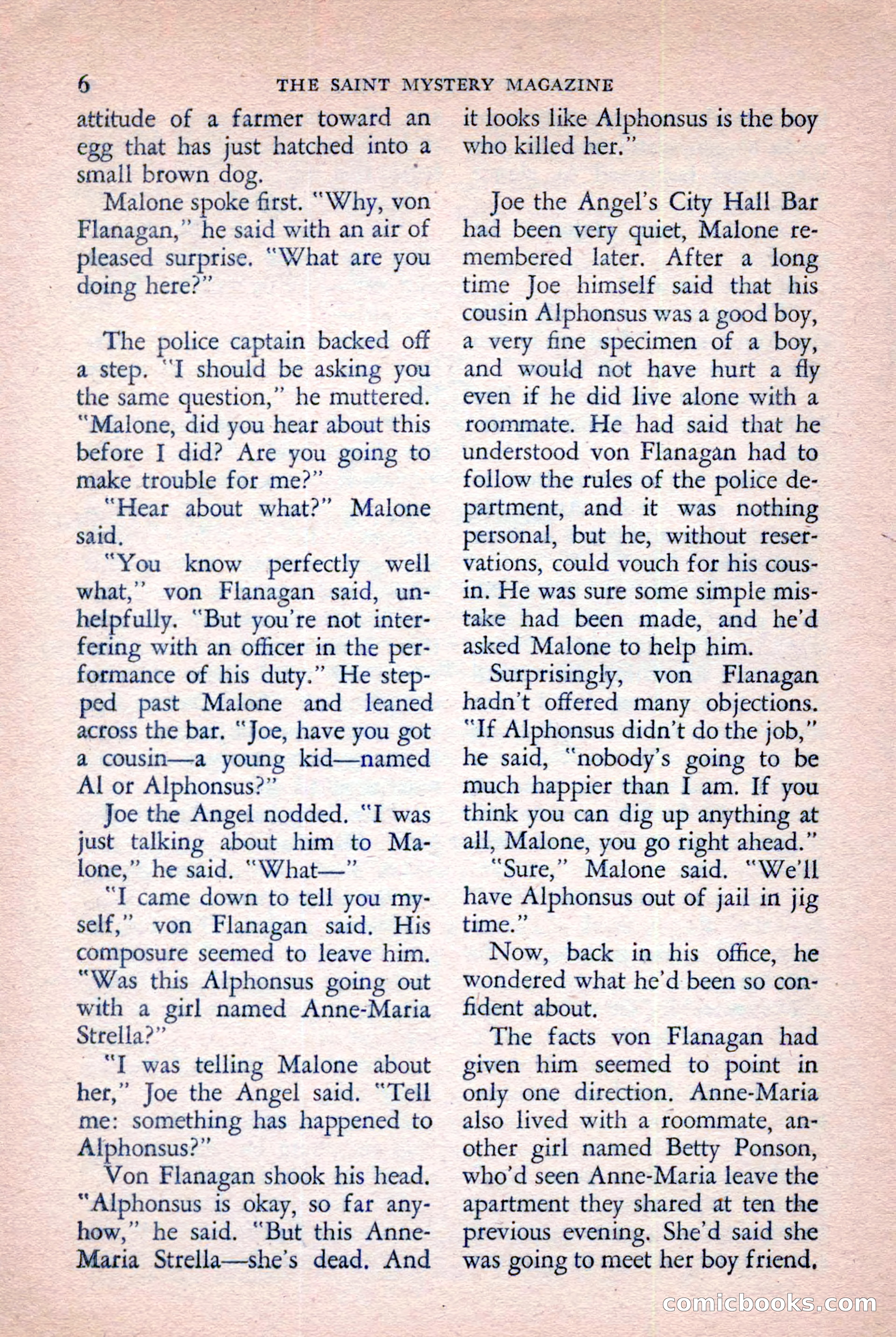 The Saint Mystery Magazine, November 1958 — page 8 of 132