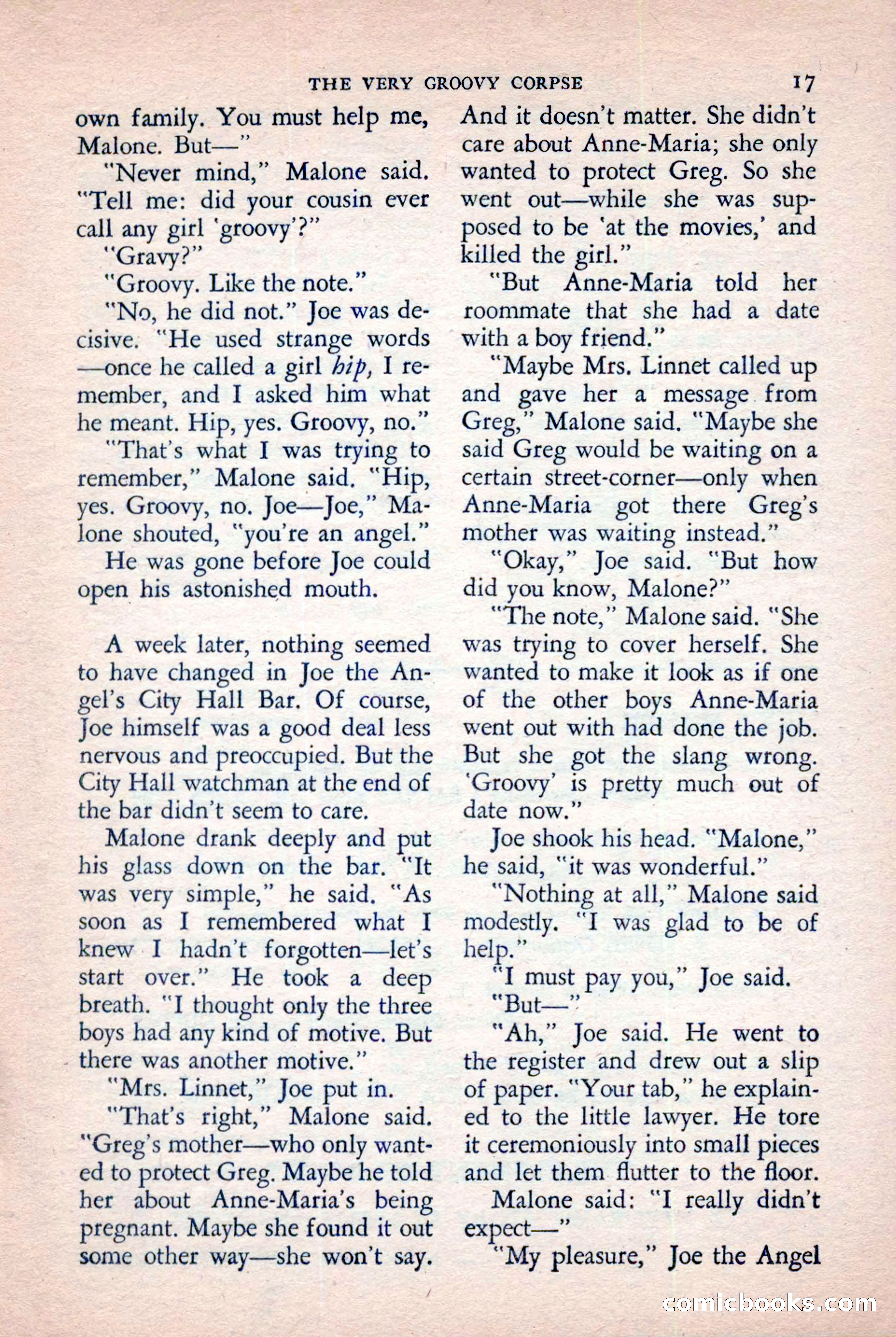 The Saint Mystery Magazine, November 1958 — page 19 of 132