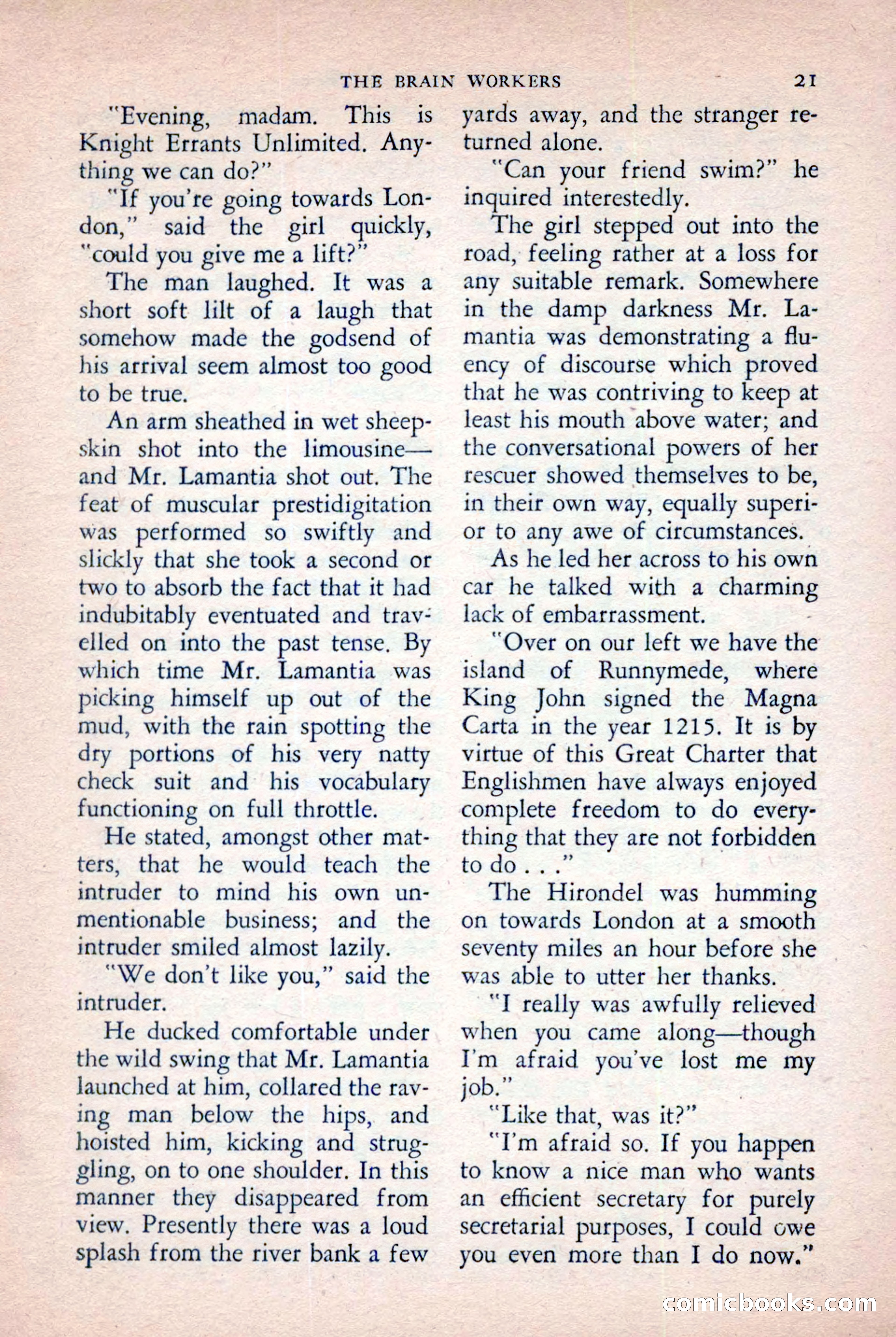The Saint Mystery Magazine, November 1958 — page 23 of 132