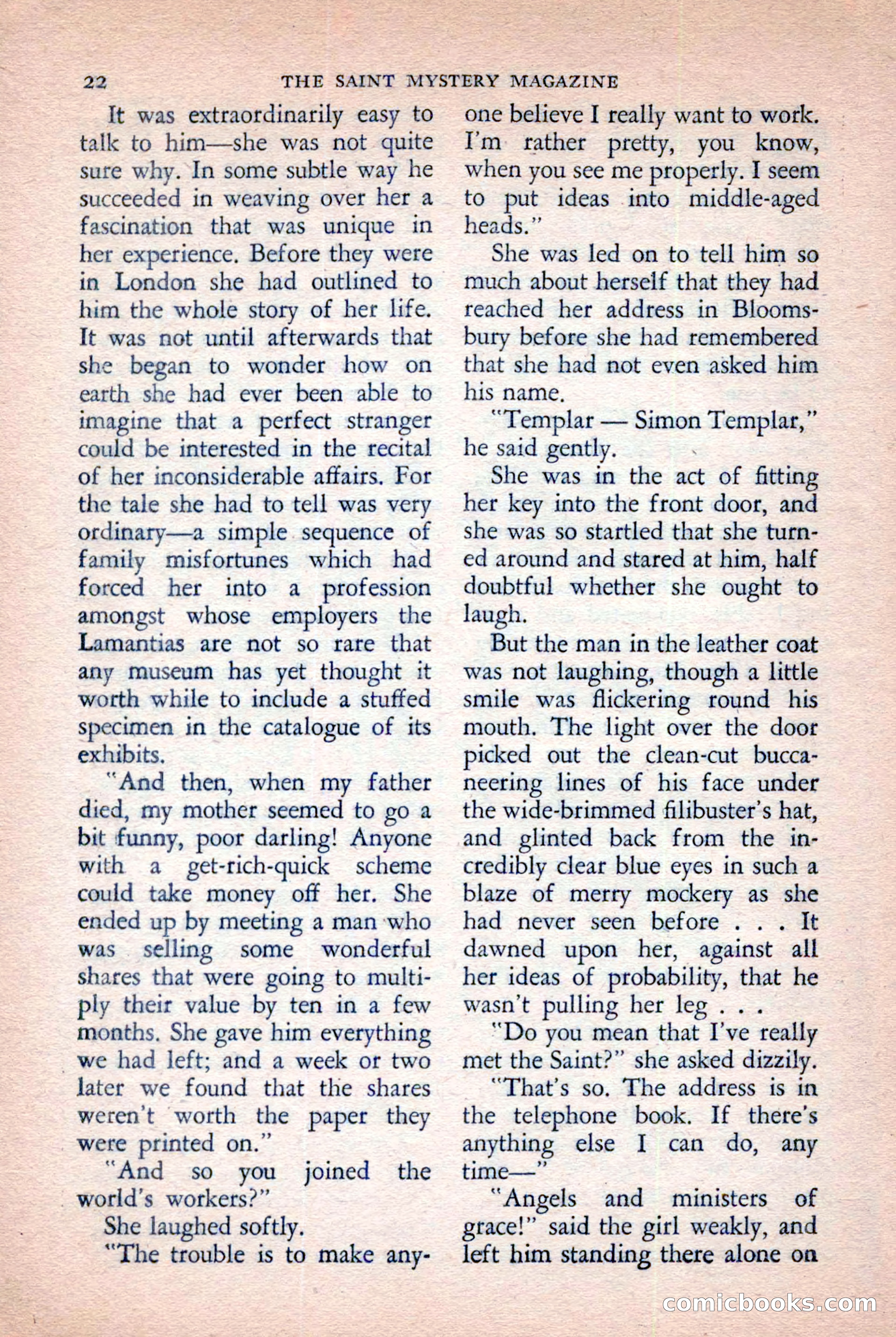 The Saint Mystery Magazine, November 1958 — page 24 of 132