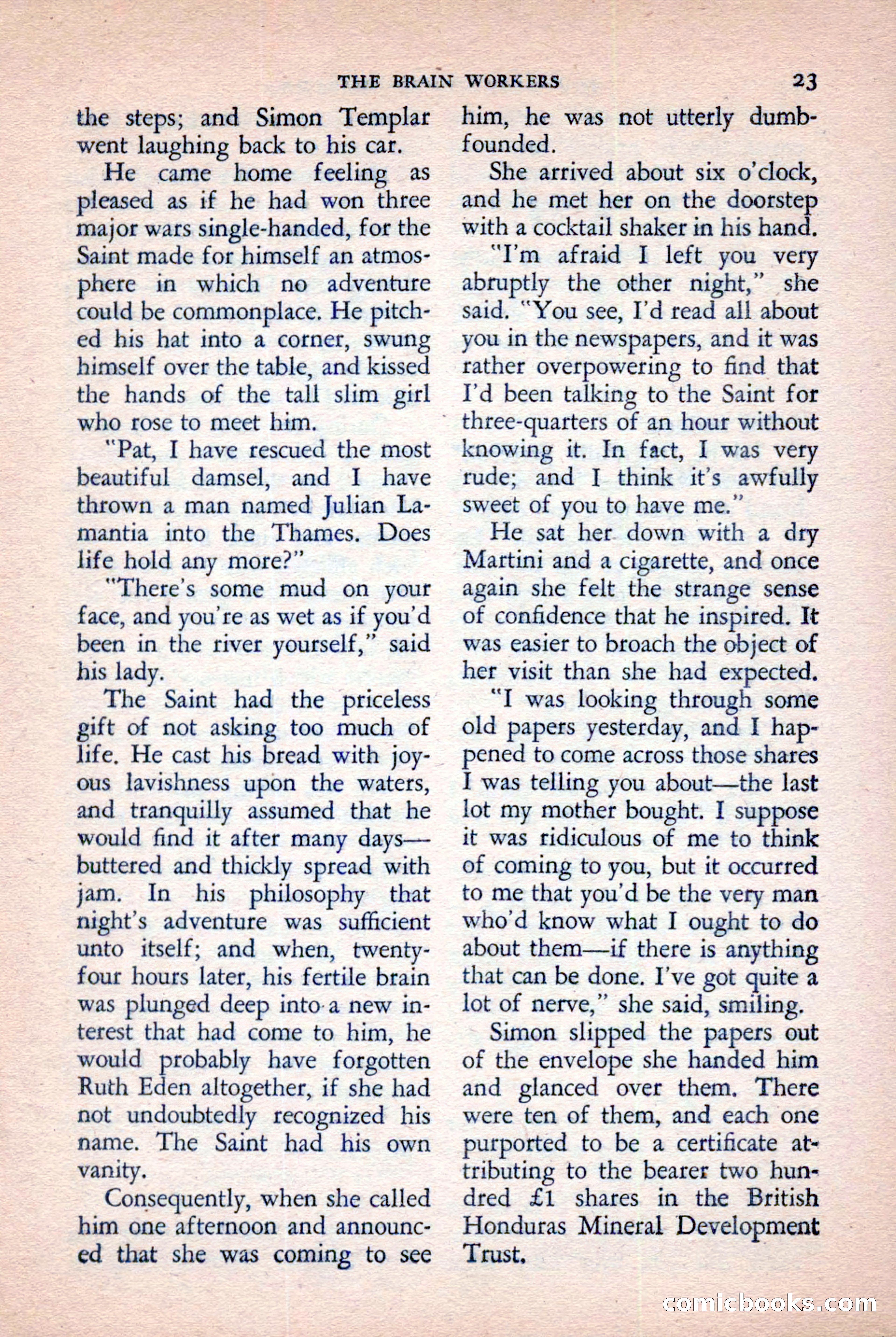 The Saint Mystery Magazine, November 1958 — page 25 of 132