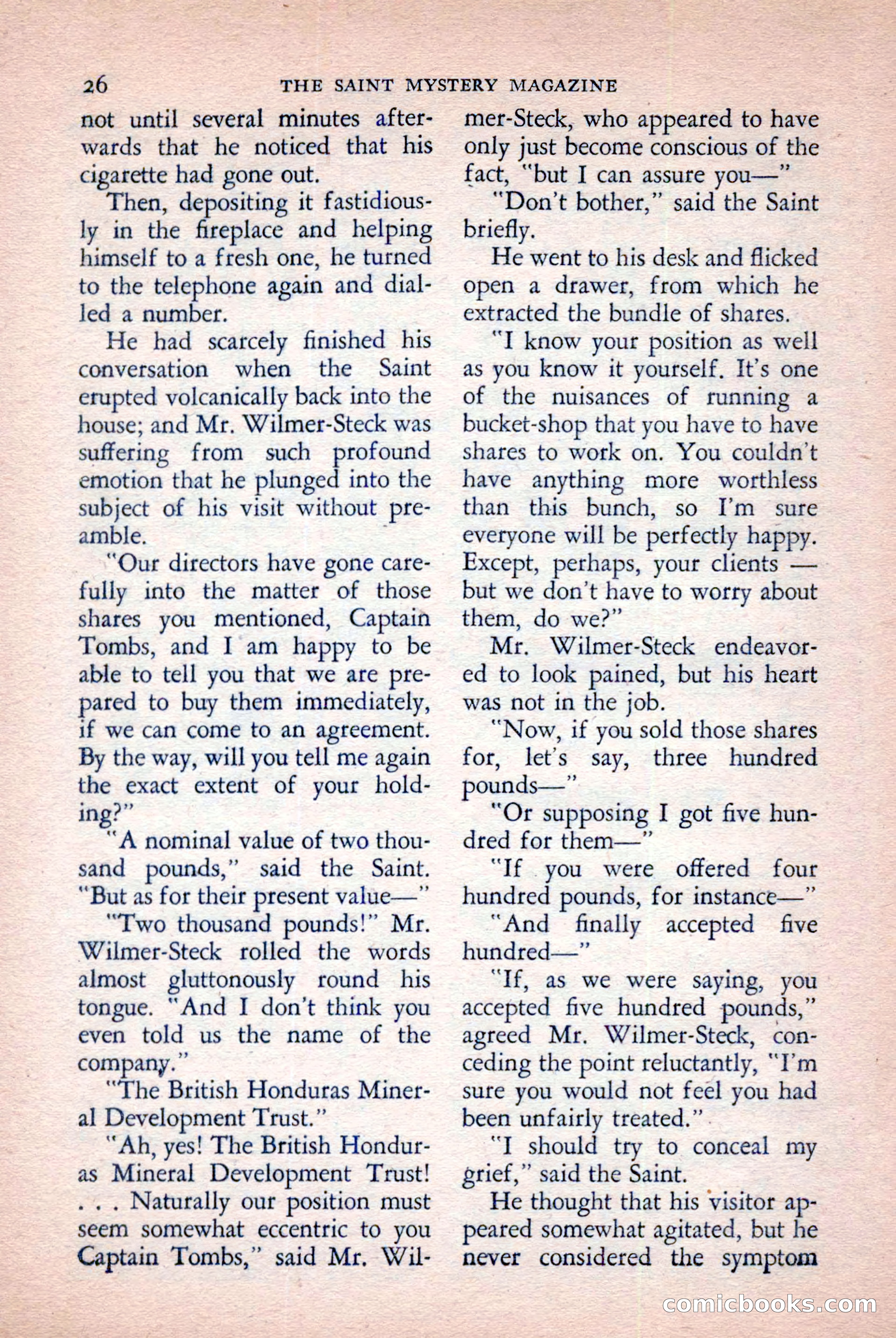The Saint Mystery Magazine, November 1958 — page 28 of 132