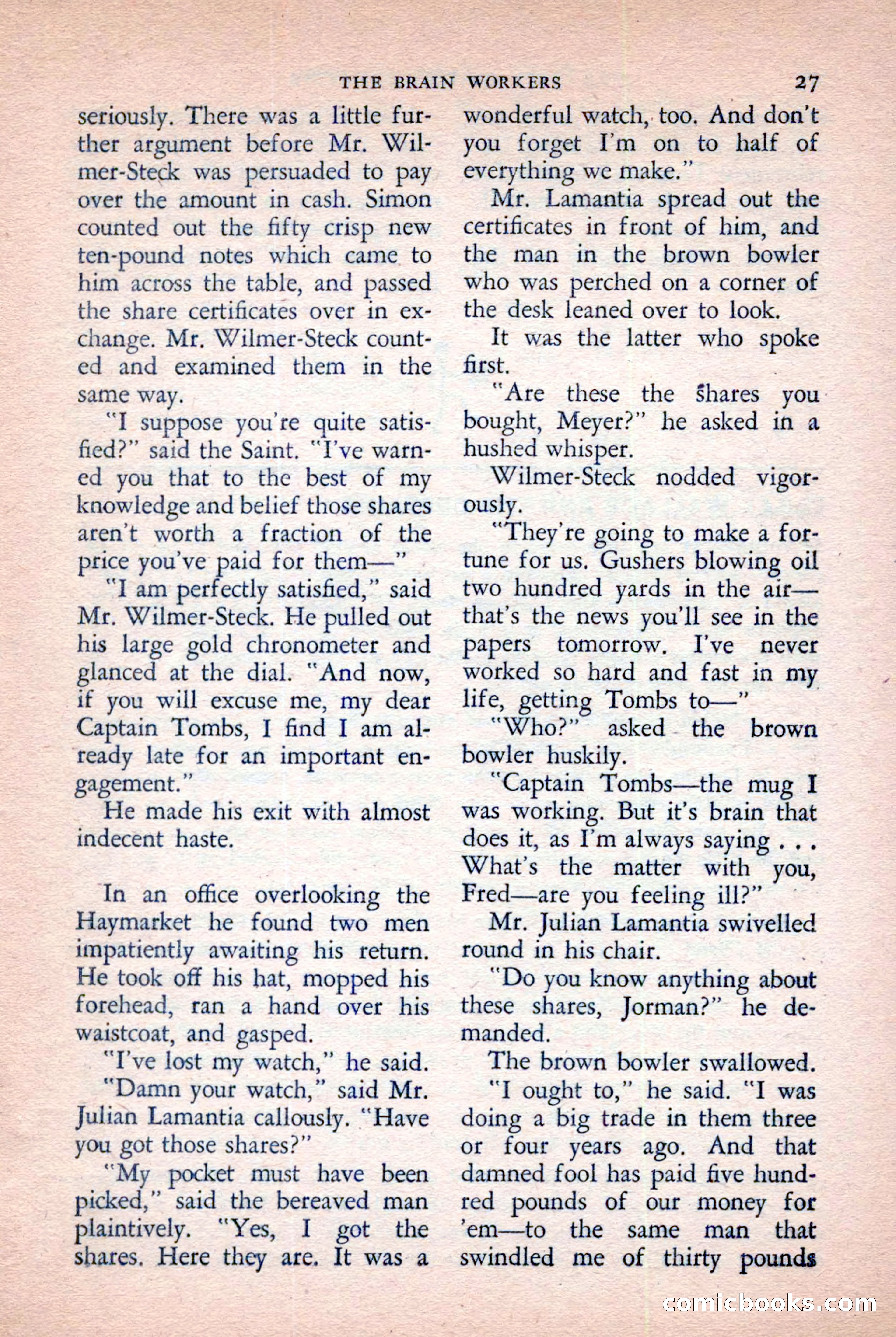 The Saint Mystery Magazine, November 1958 — page 29 of 132