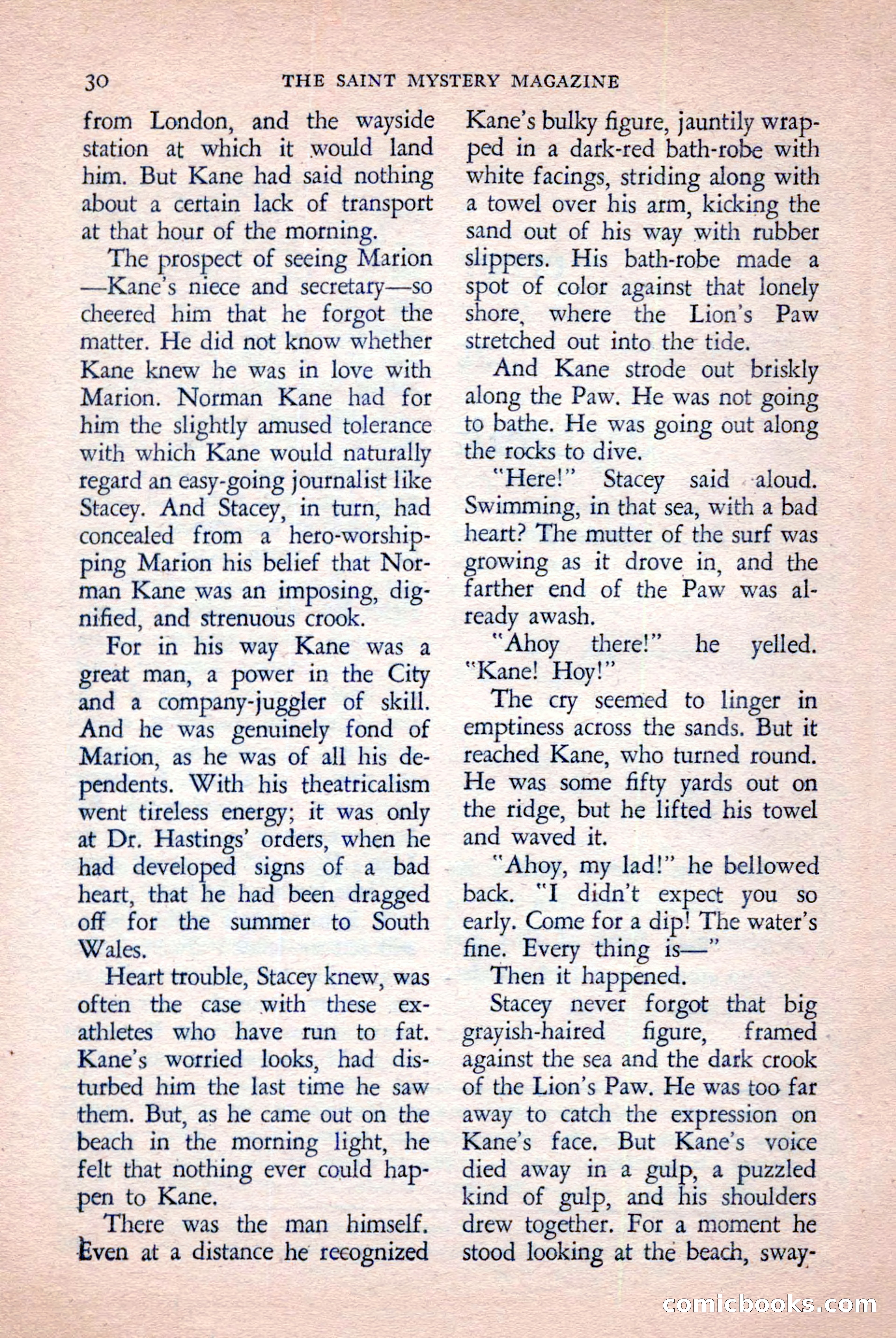 The Saint Mystery Magazine, November 1958 — page 32 of 132