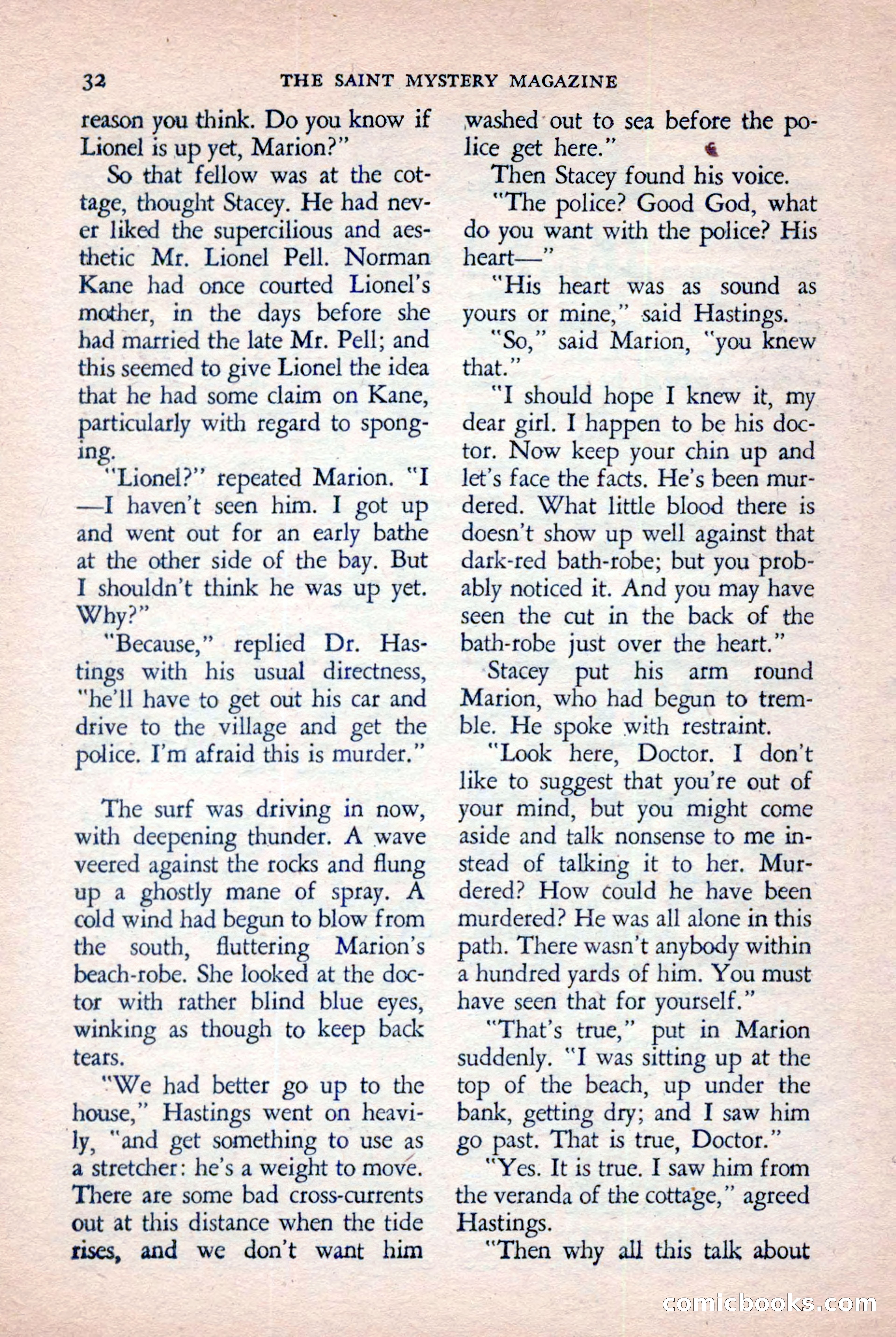 The Saint Mystery Magazine, November 1958 — page 34 of 132