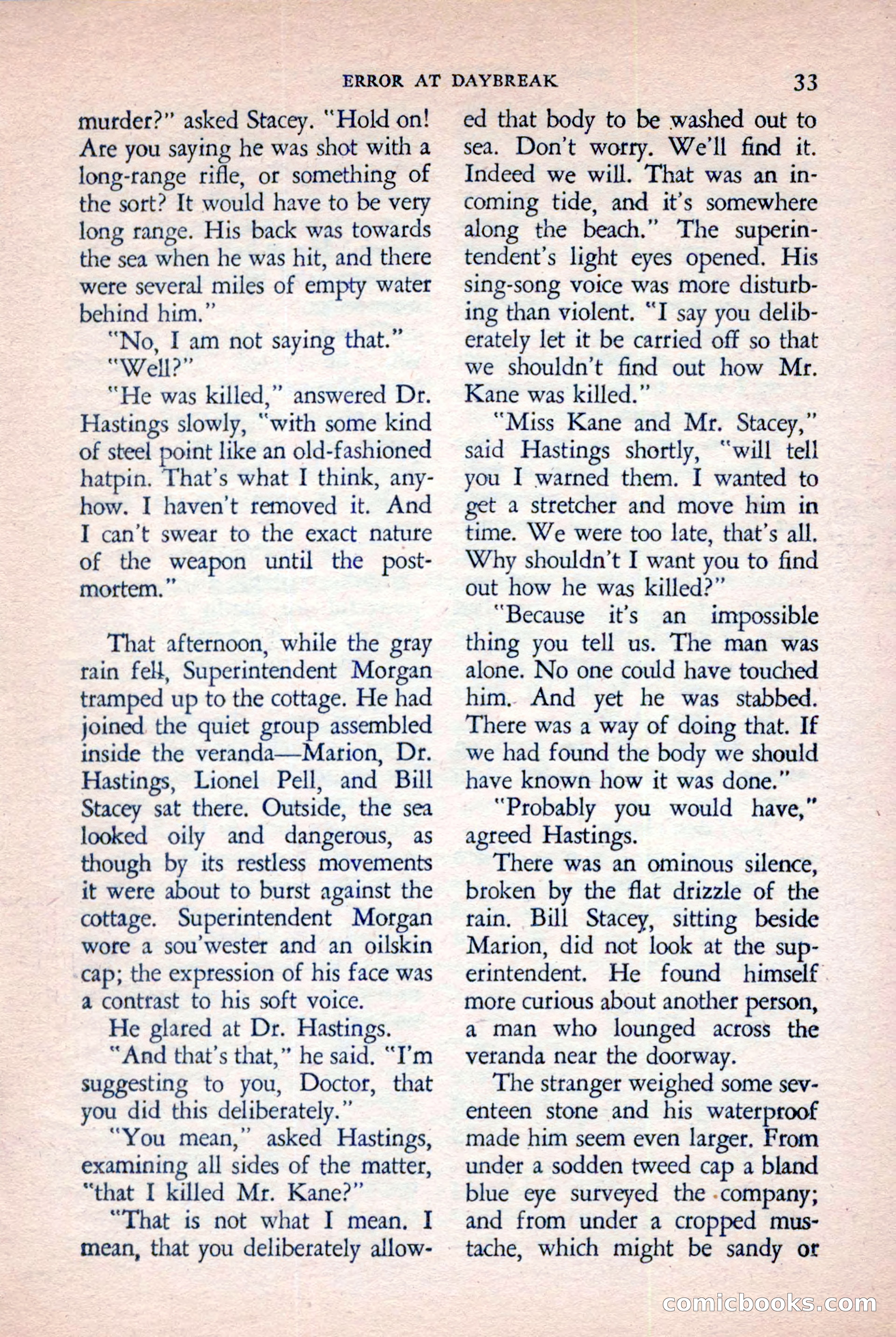 The Saint Mystery Magazine, November 1958 — page 35 of 132