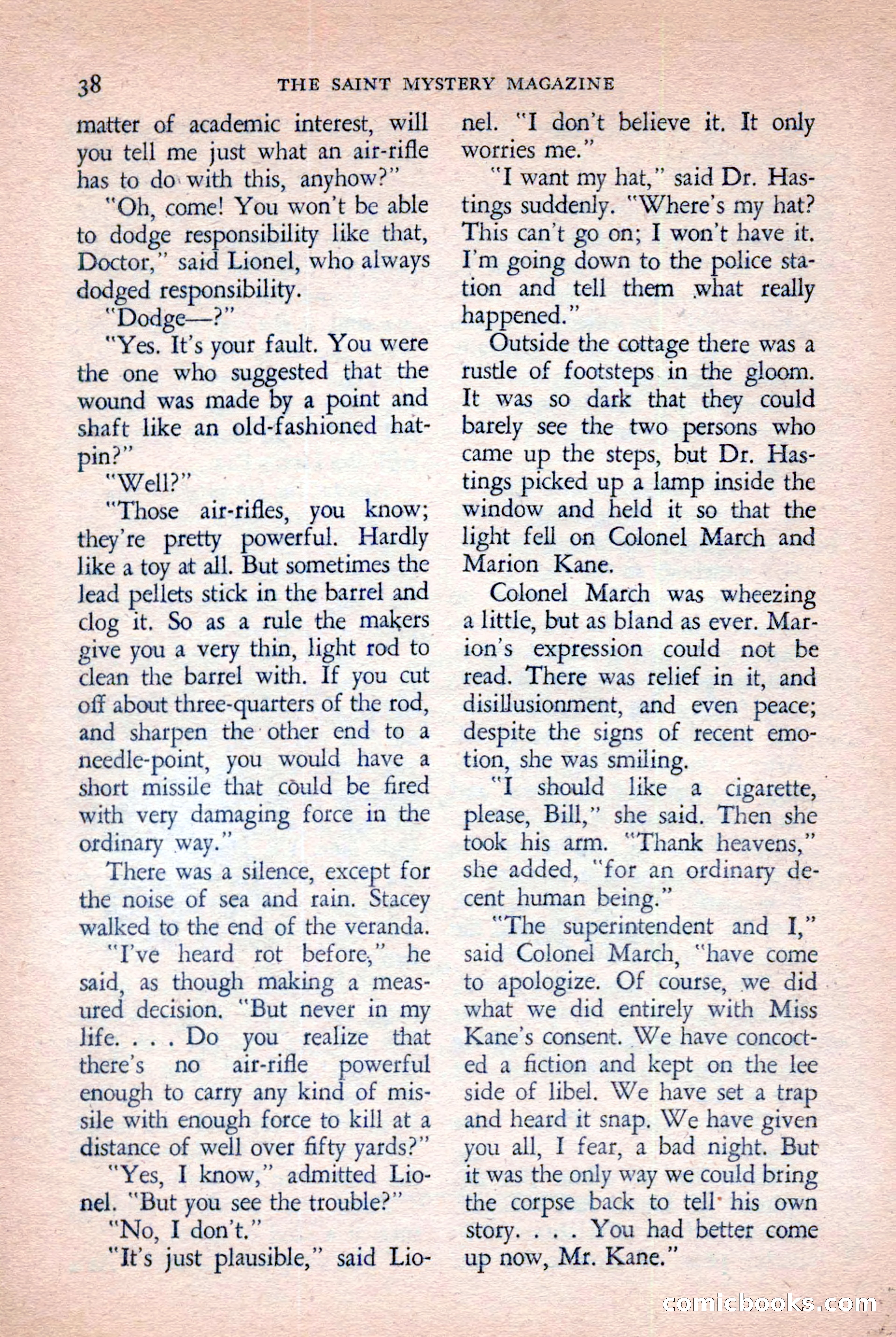 The Saint Mystery Magazine, November 1958 — page 40 of 132