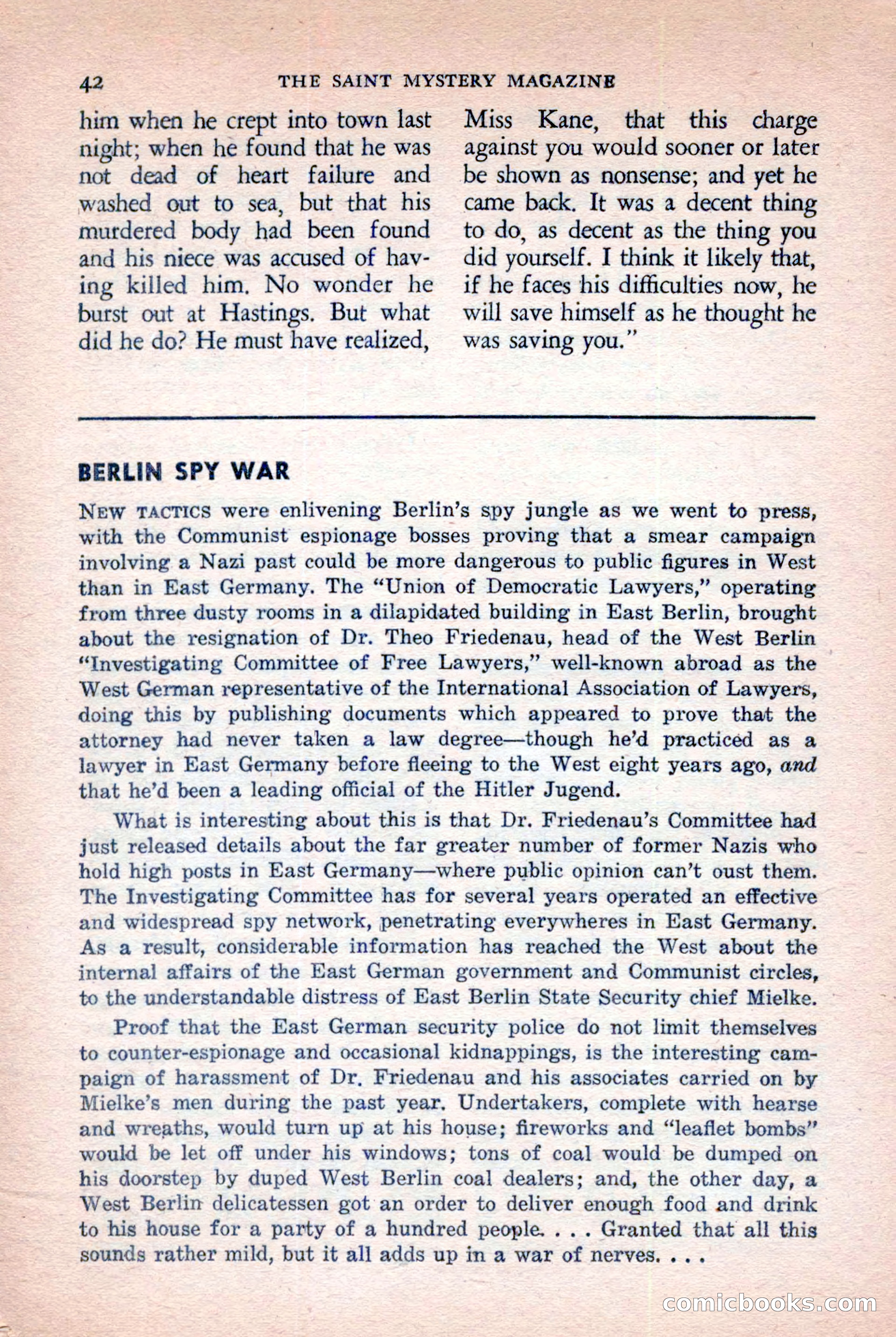 The Saint Mystery Magazine, November 1958 — page 44 of 132
