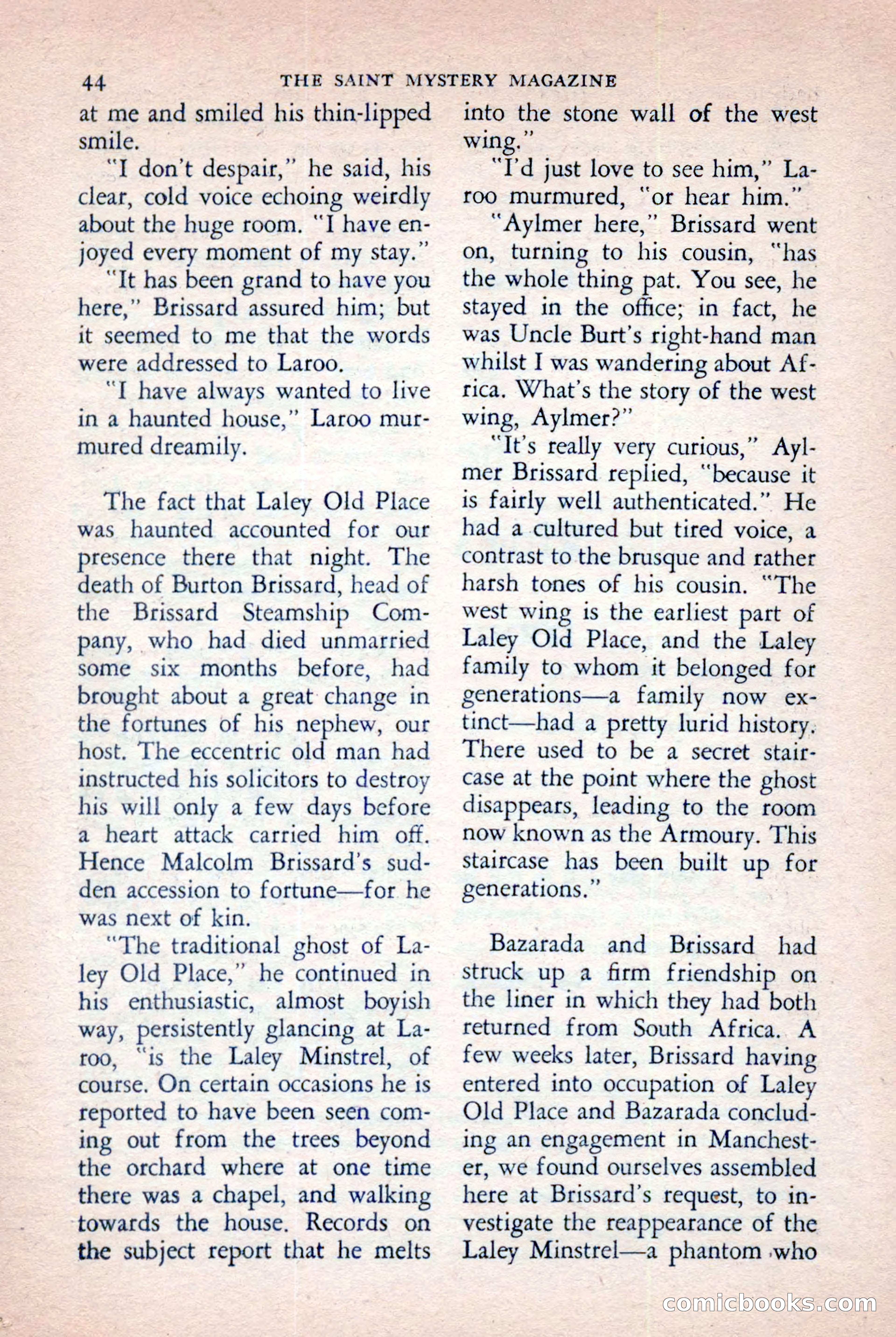 The Saint Mystery Magazine, November 1958 — page 46 of 132