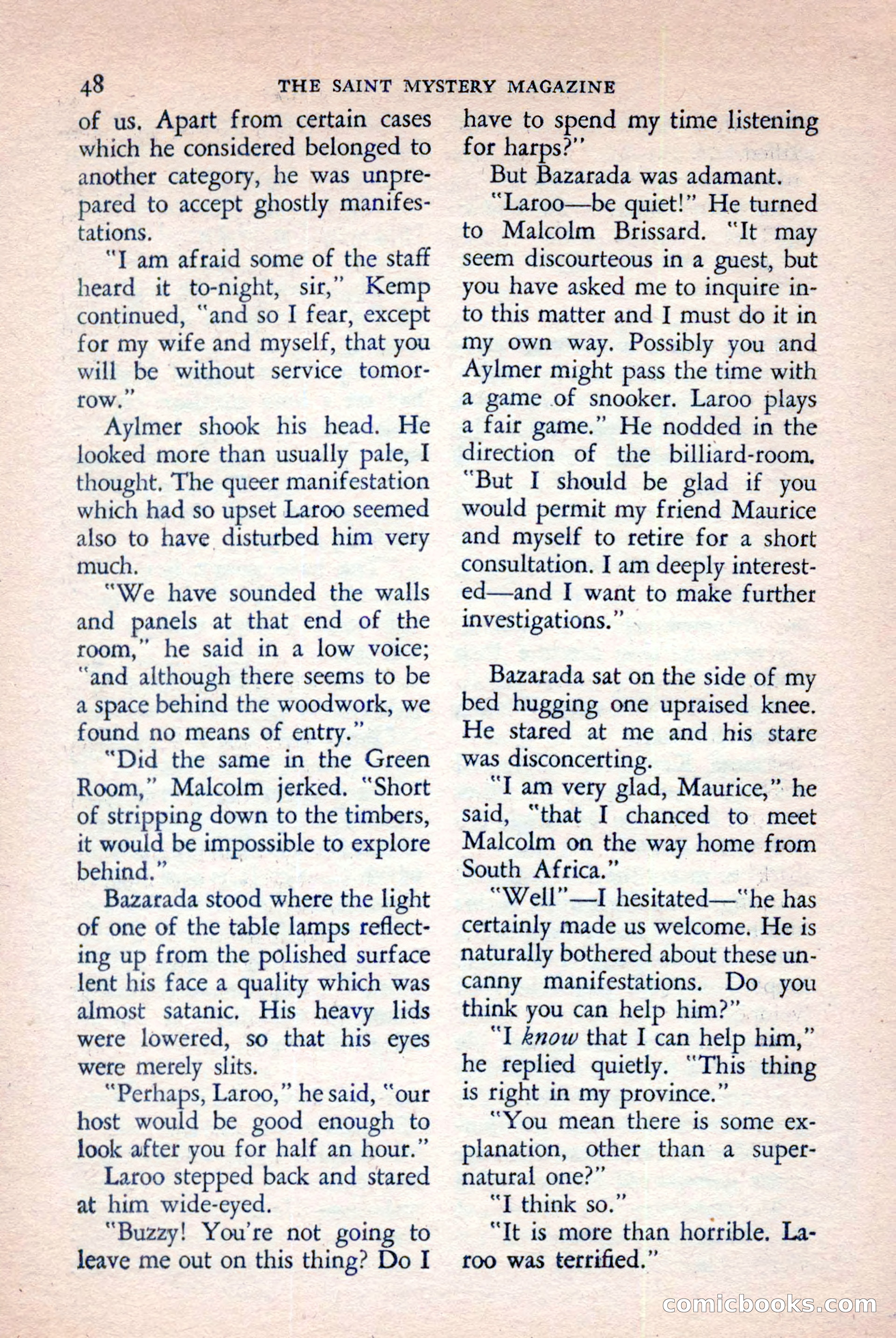 The Saint Mystery Magazine, November 1958 — page 50 of 132