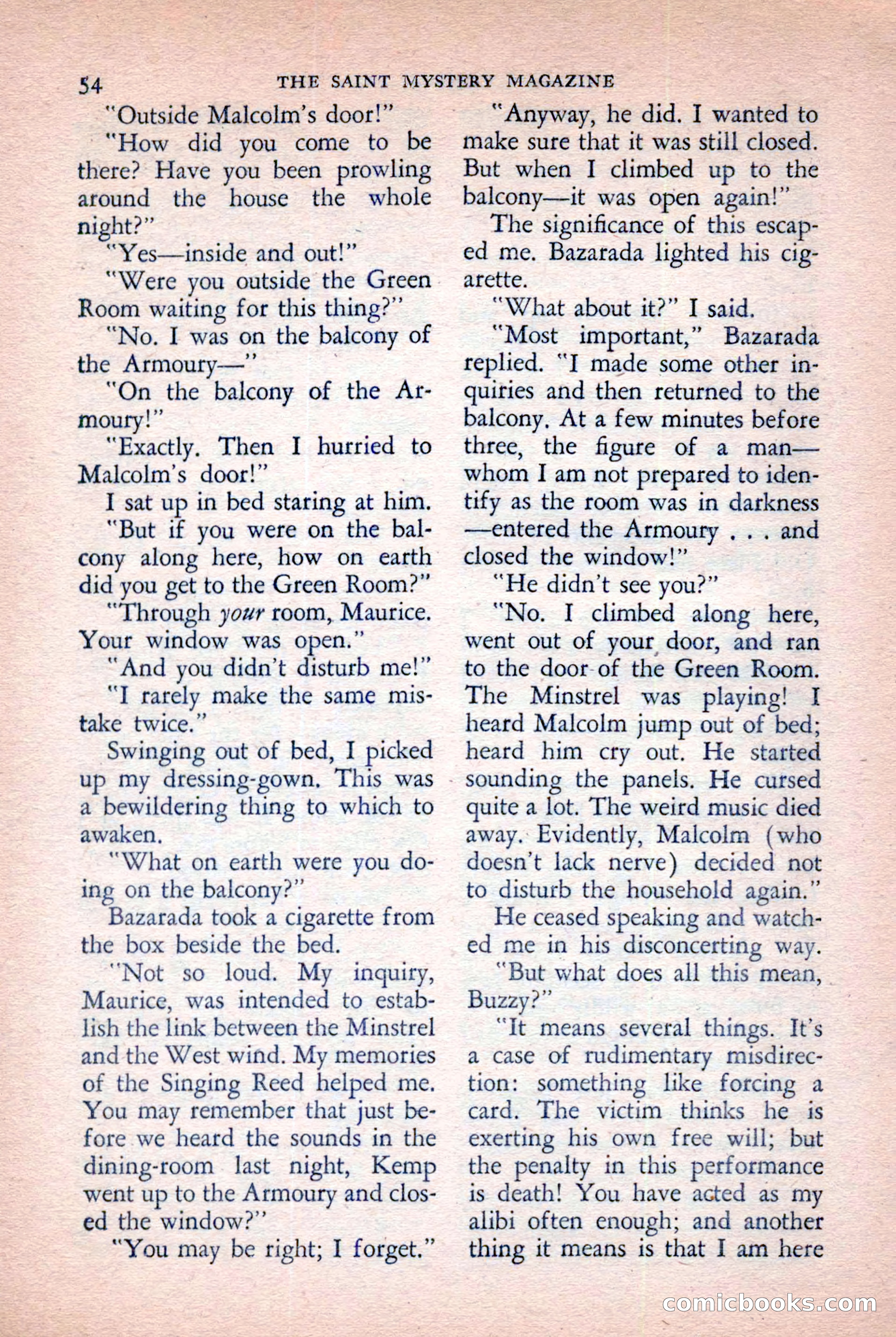 The Saint Mystery Magazine, November 1958 — page 56 of 132