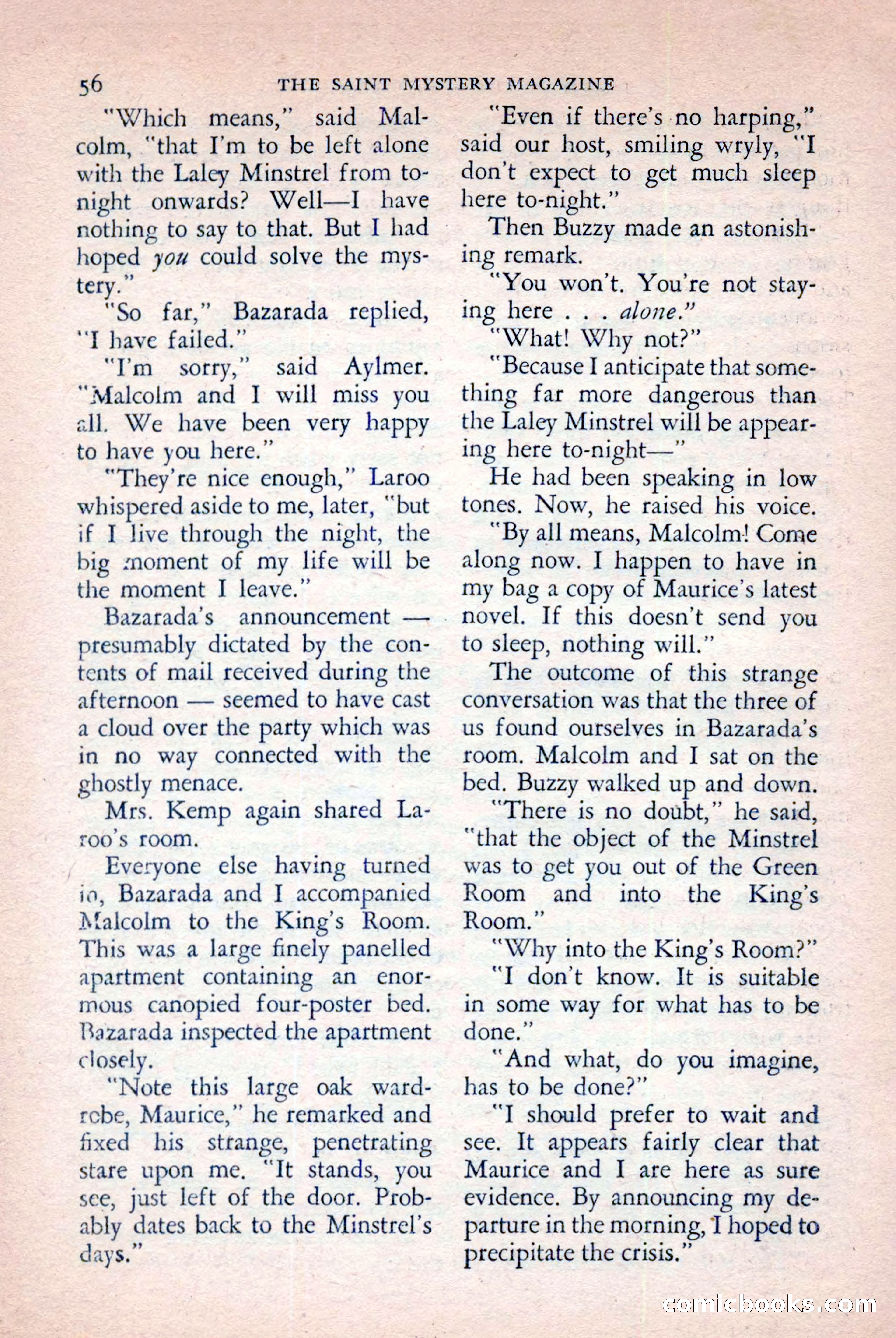 The Saint Mystery Magazine, November 1958 — page 58 of 132