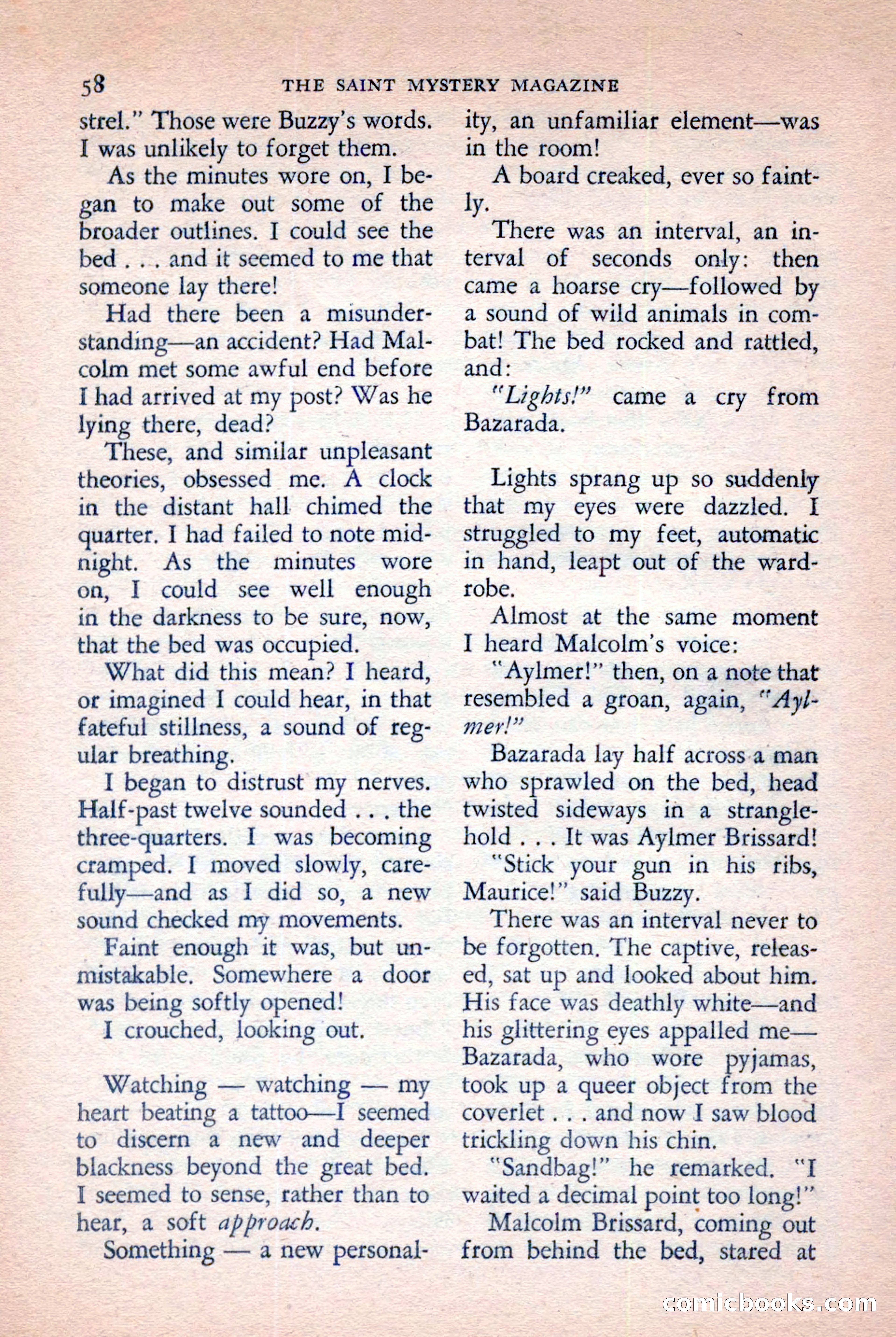 The Saint Mystery Magazine, November 1958 — page 60 of 132