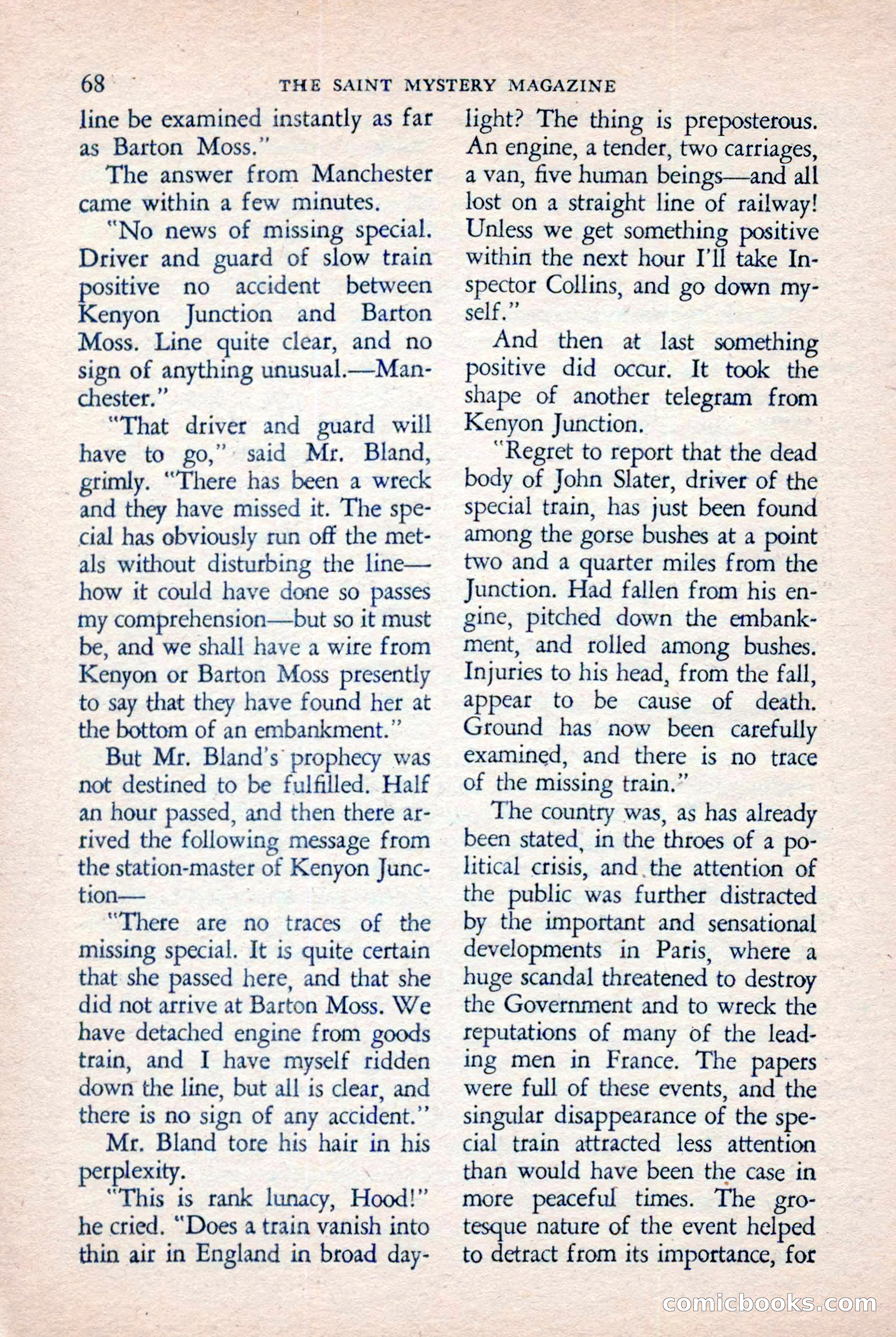 The Saint Mystery Magazine, November 1958 — page 70 of 132