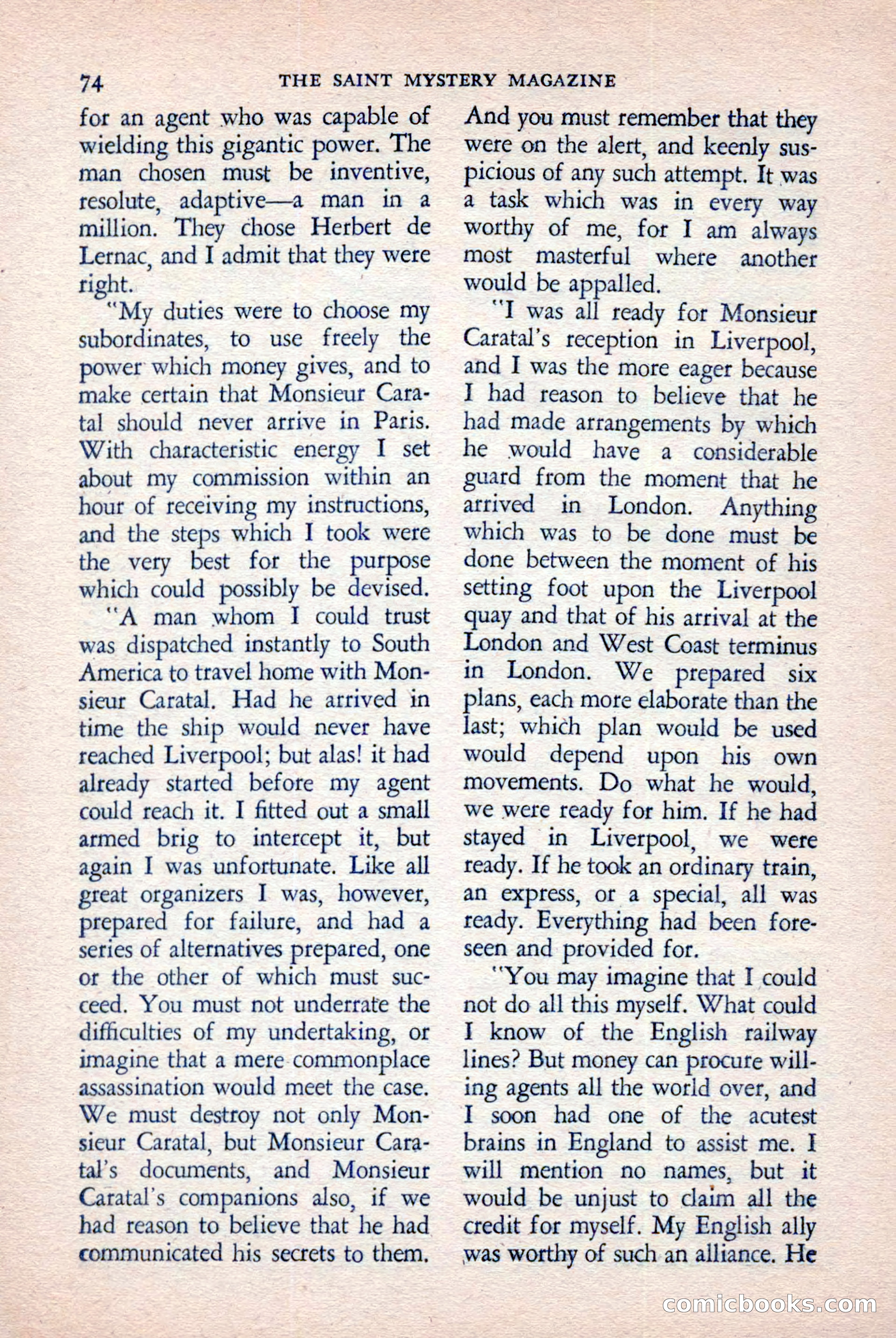 The Saint Mystery Magazine, November 1958 — page 76 of 132