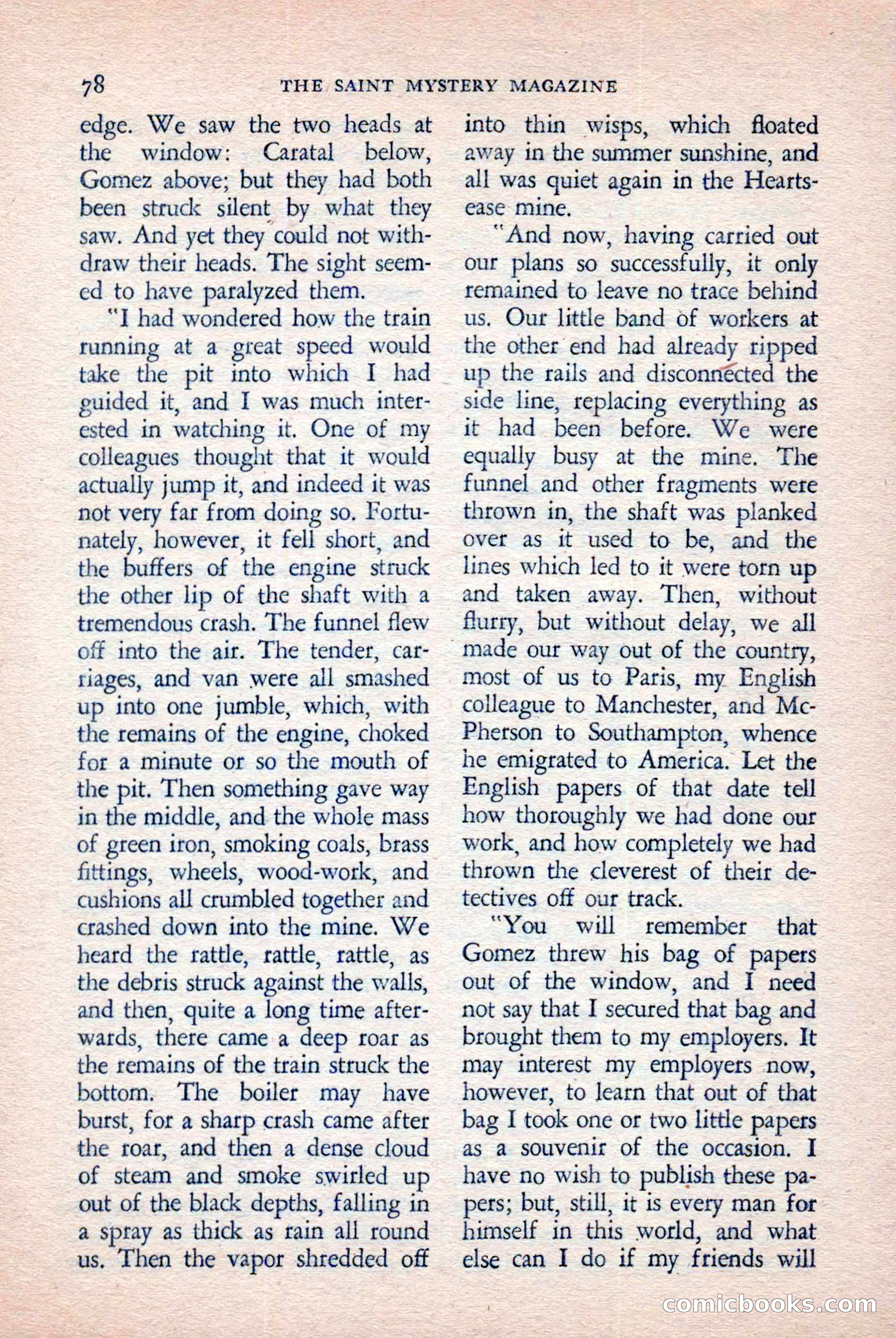 The Saint Mystery Magazine, November 1958 — page 80 of 132