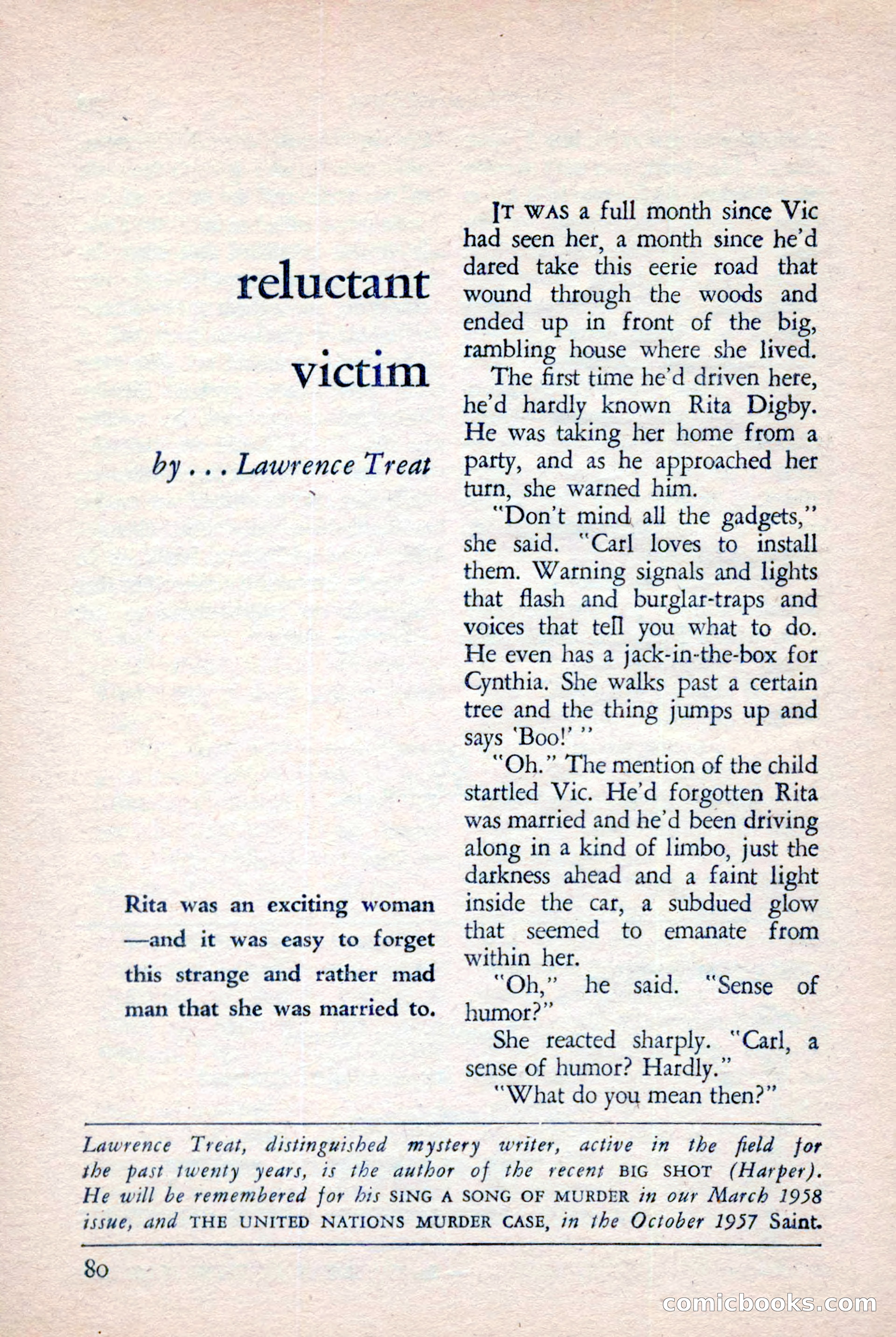 The Saint Mystery Magazine, November 1958 — page 82 of 132