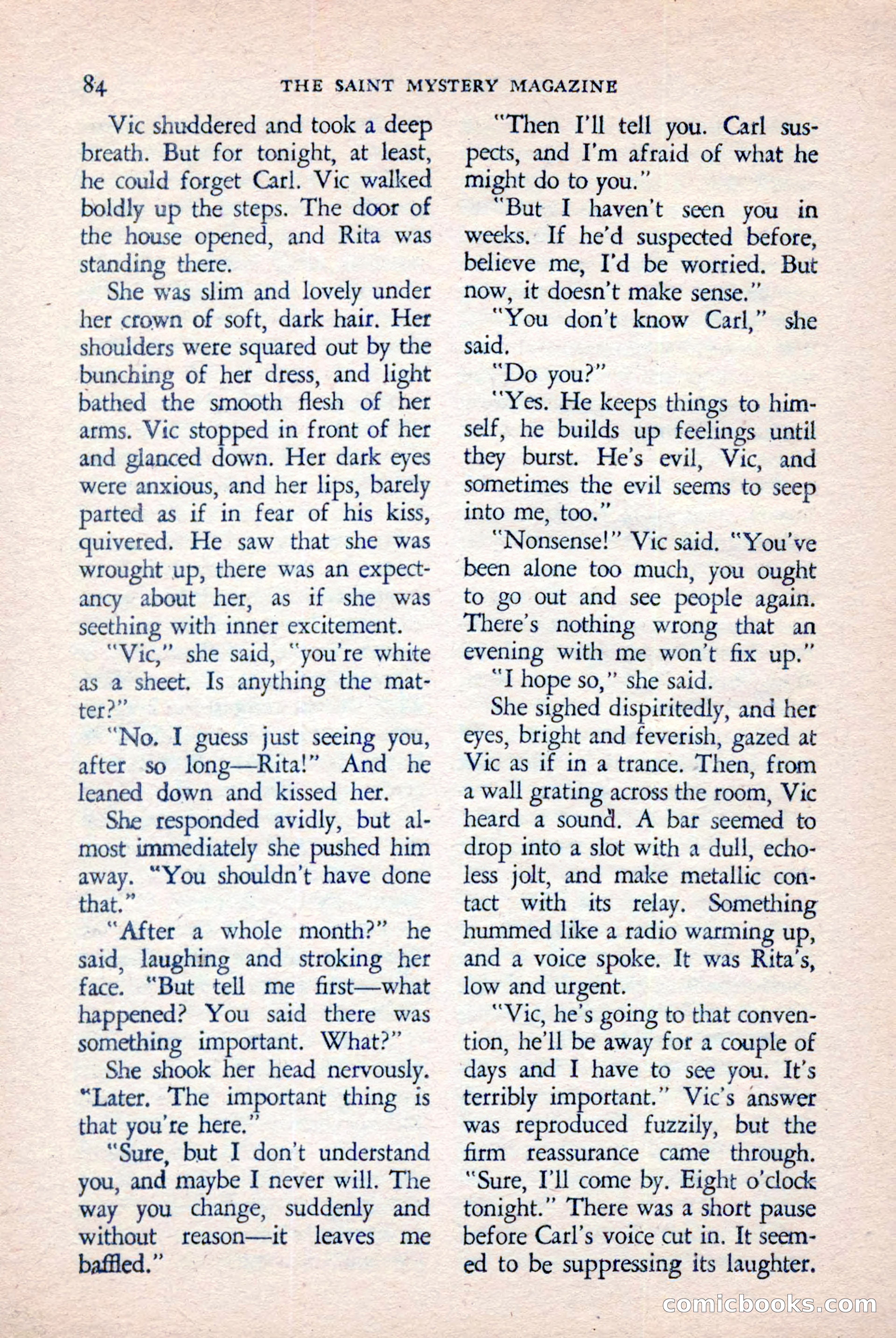 The Saint Mystery Magazine, November 1958 — page 86 of 132