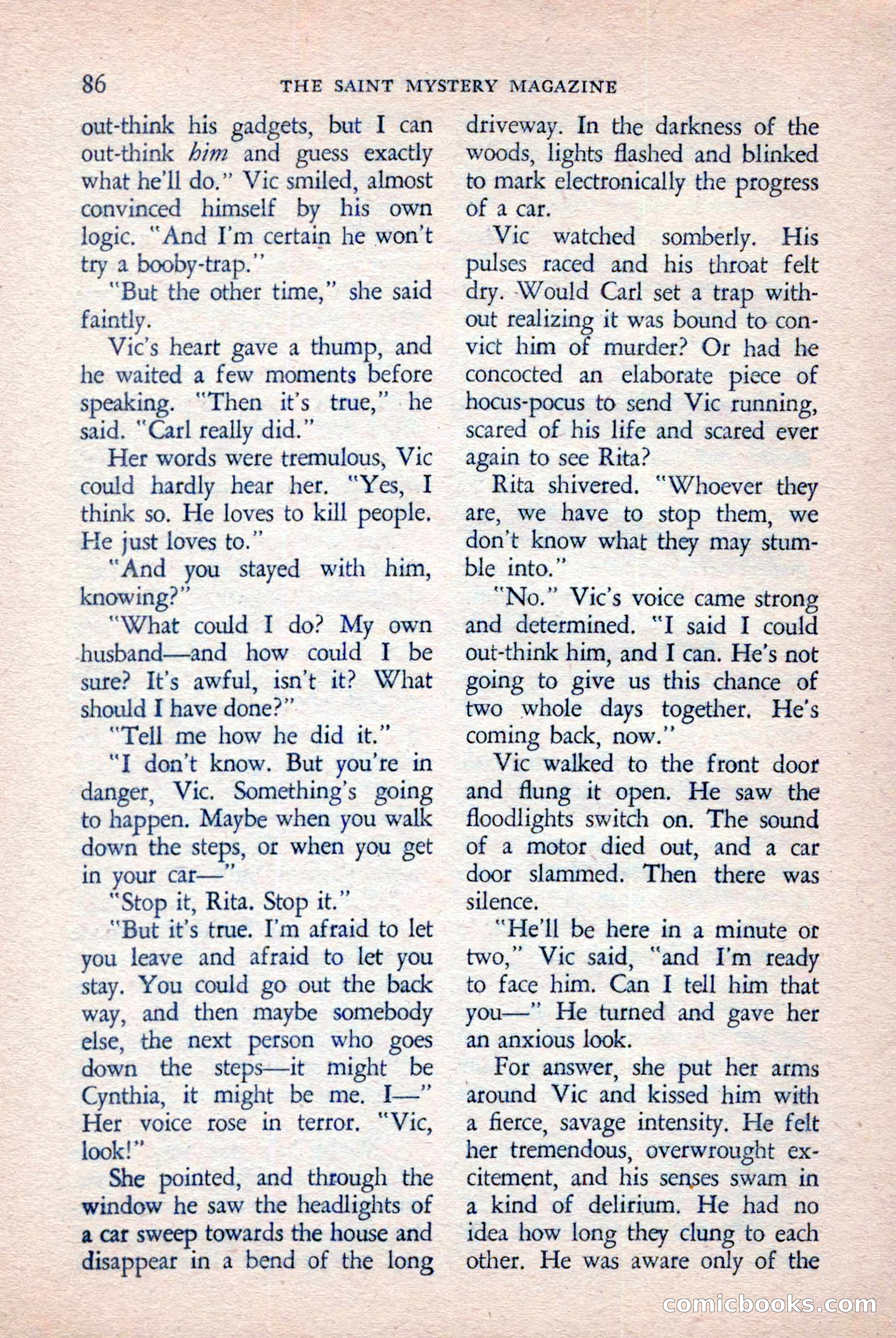 The Saint Mystery Magazine, November 1958 — page 88 of 132