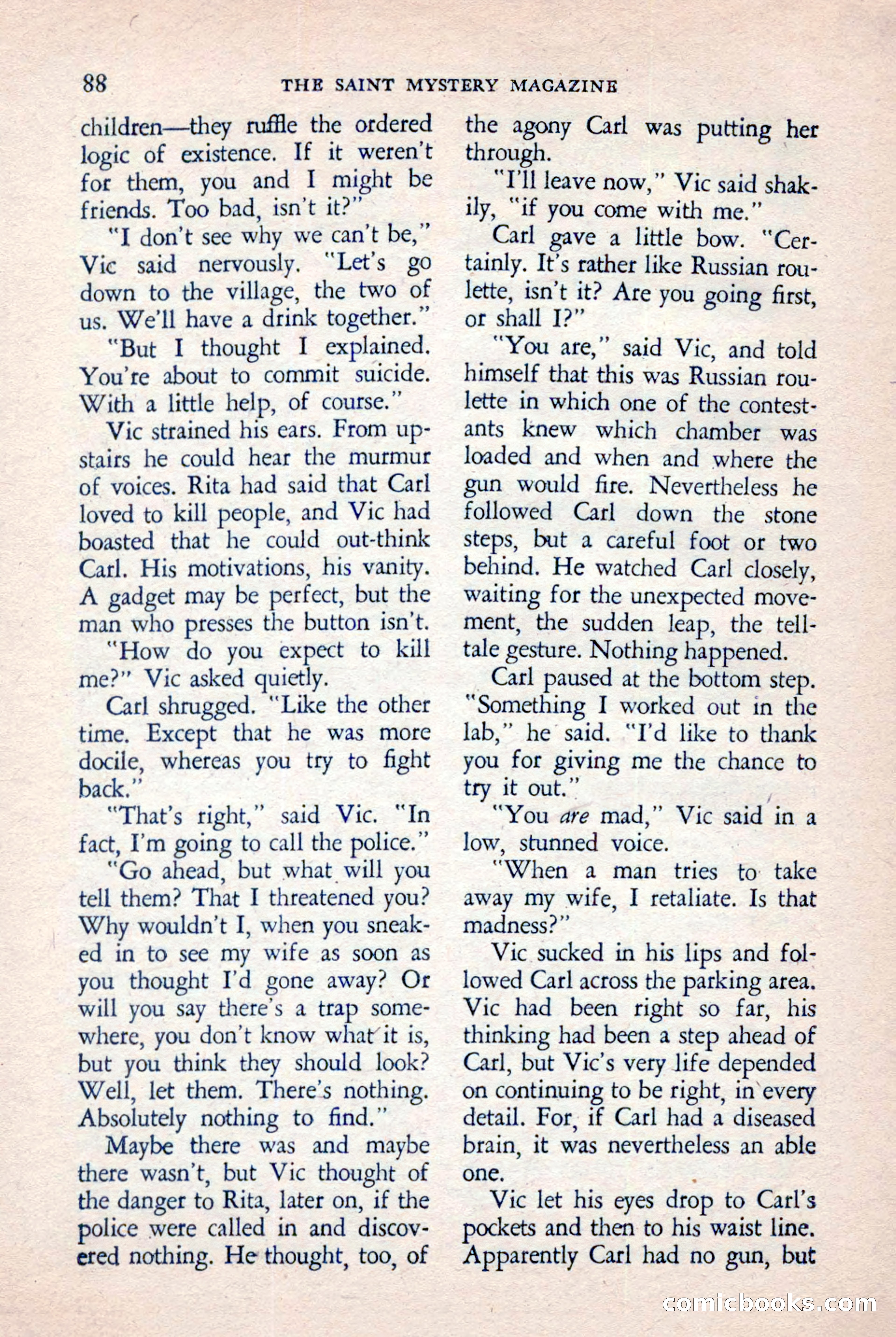 The Saint Mystery Magazine, November 1958 — page 90 of 132