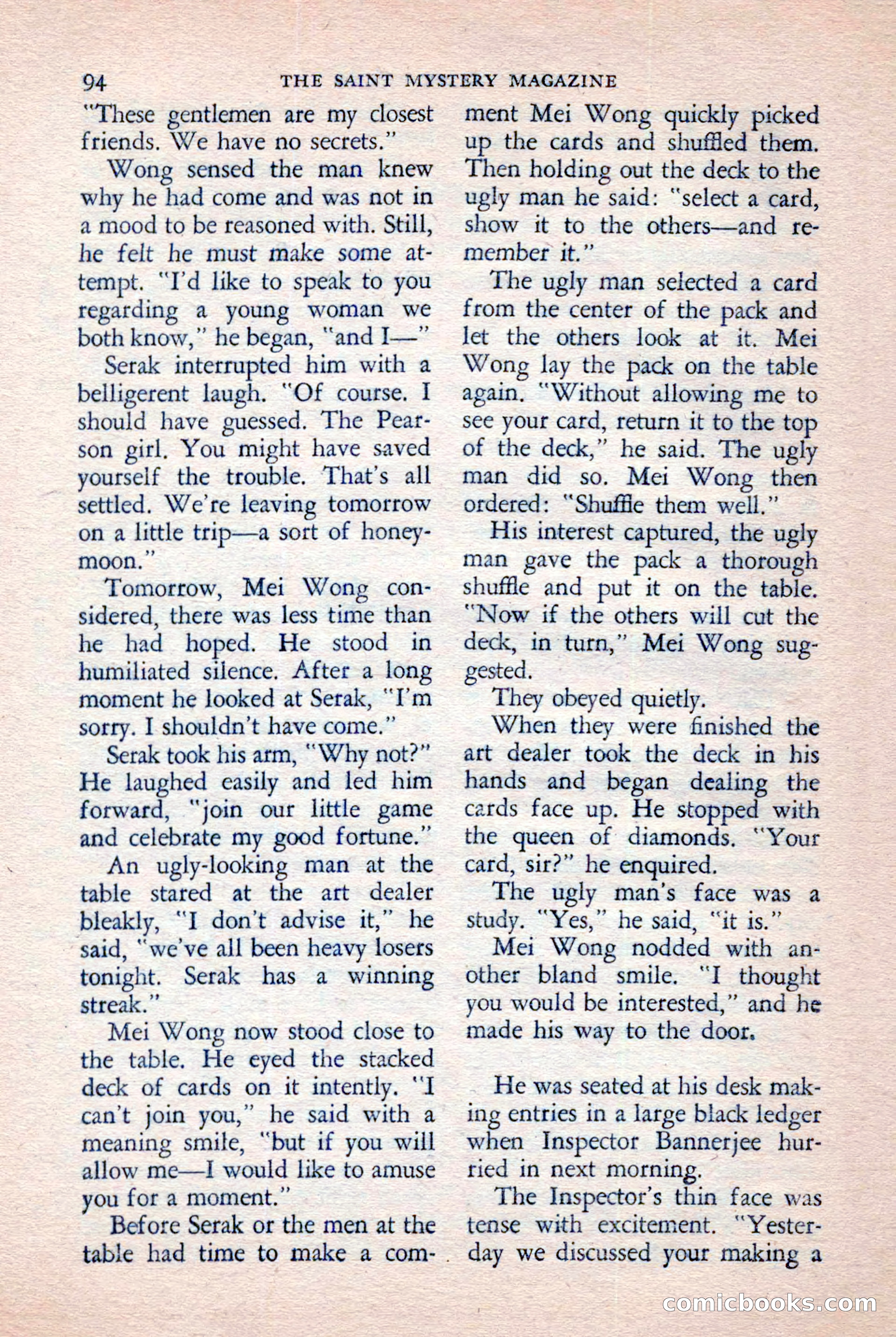 The Saint Mystery Magazine, November 1958 — page 96 of 132
