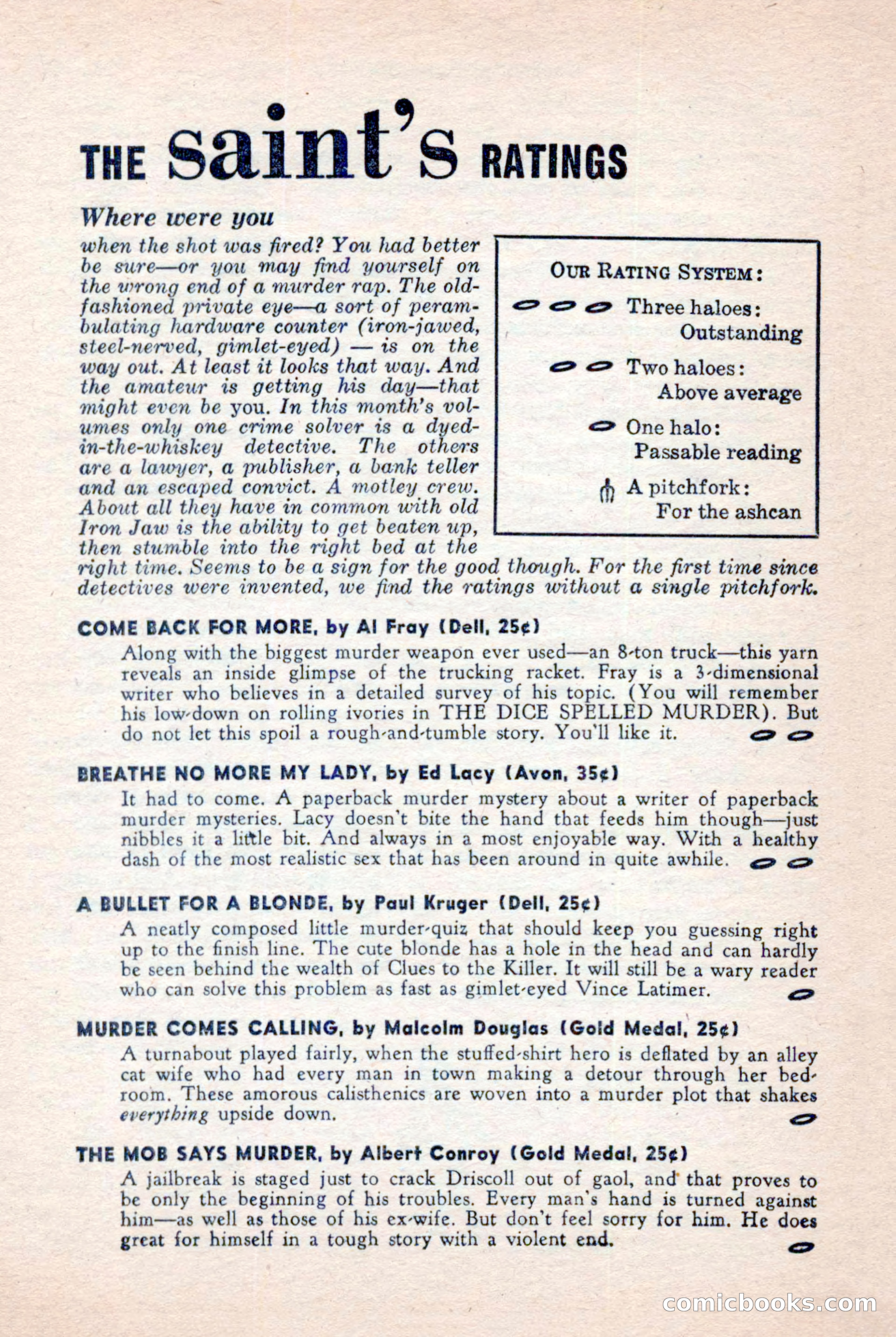 The Saint Mystery Magazine, November 1958 — page 98 of 132