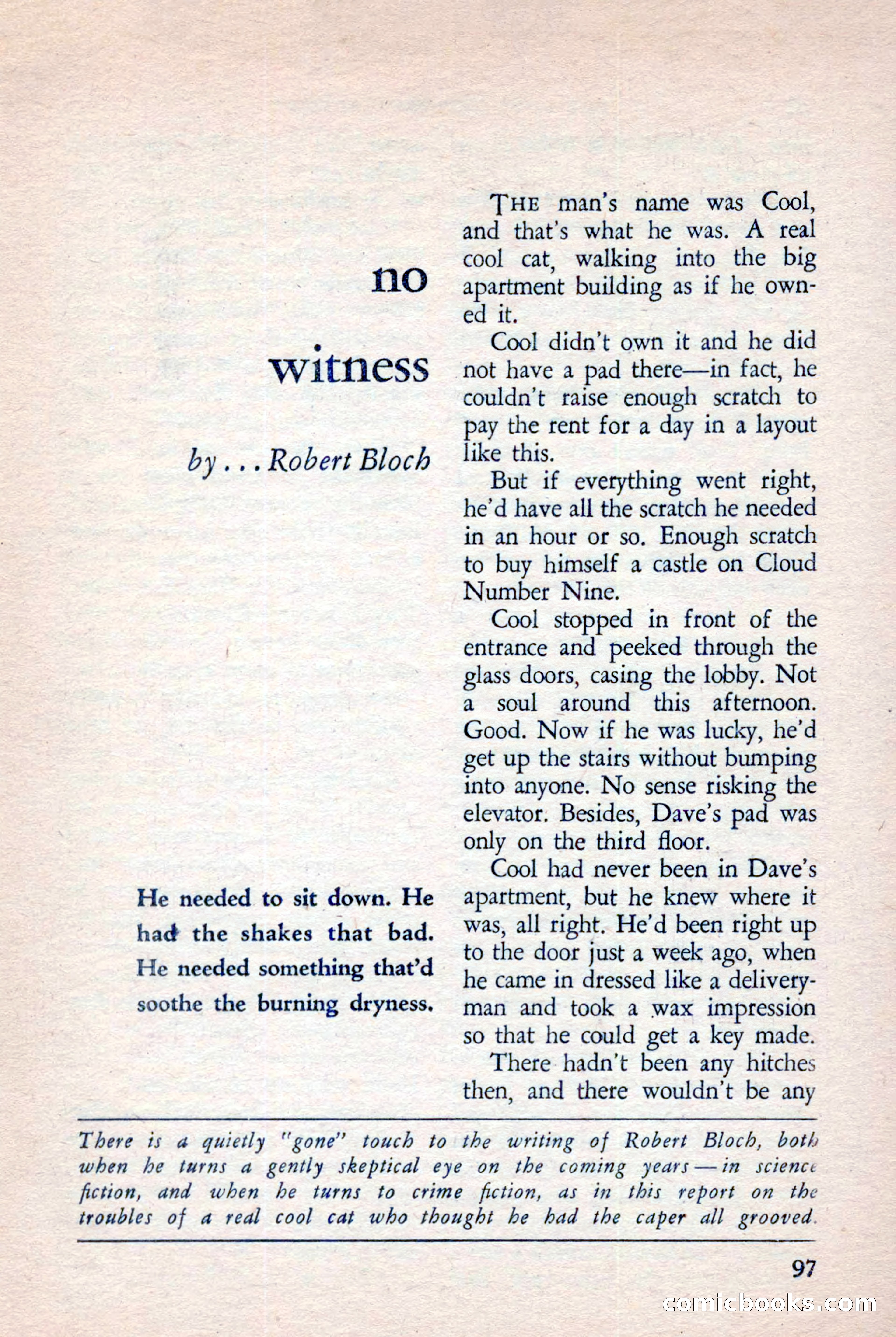 The Saint Mystery Magazine, November 1958 — page 99 of 132
