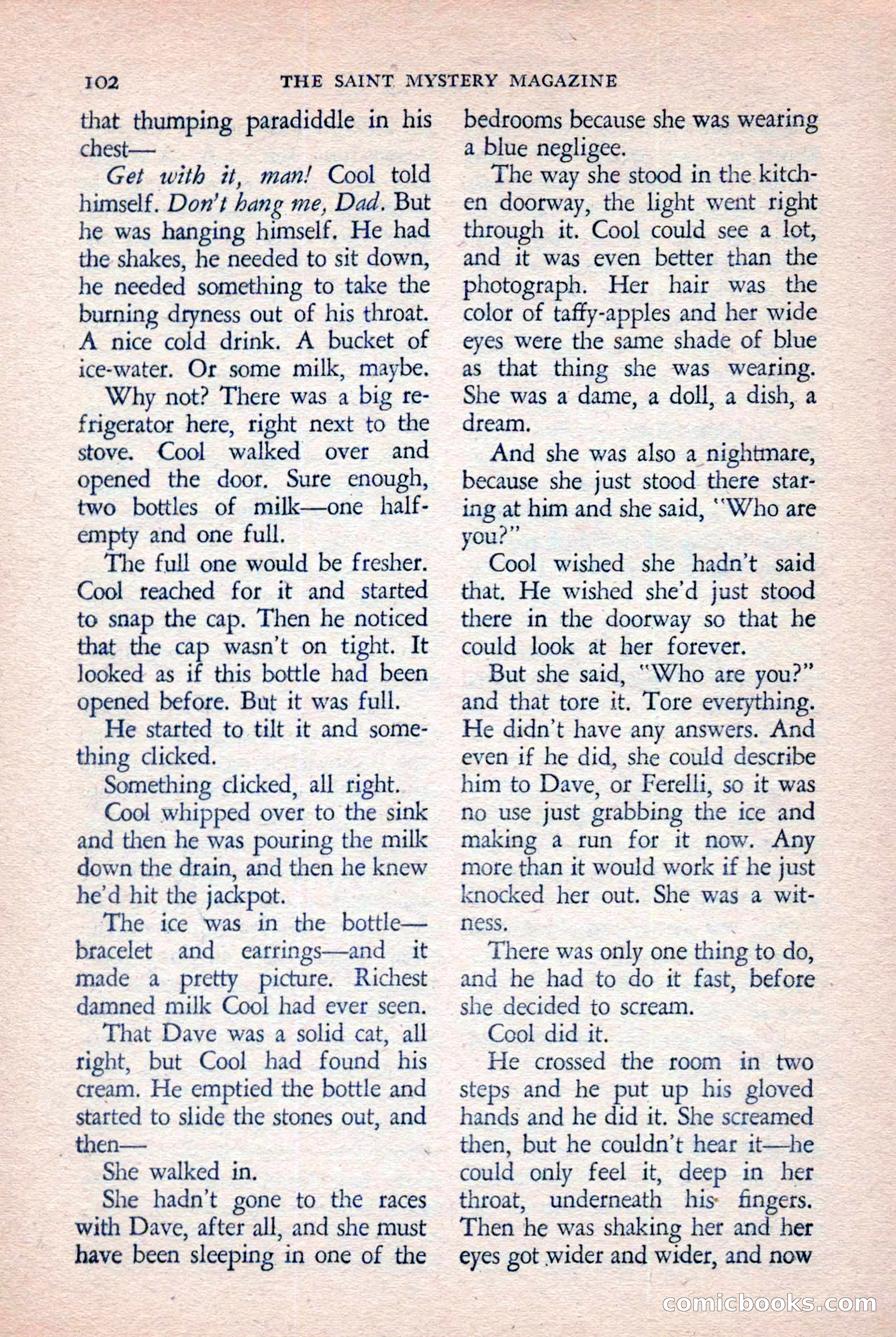 The Saint Mystery Magazine, November 1958 — page 104 of 132