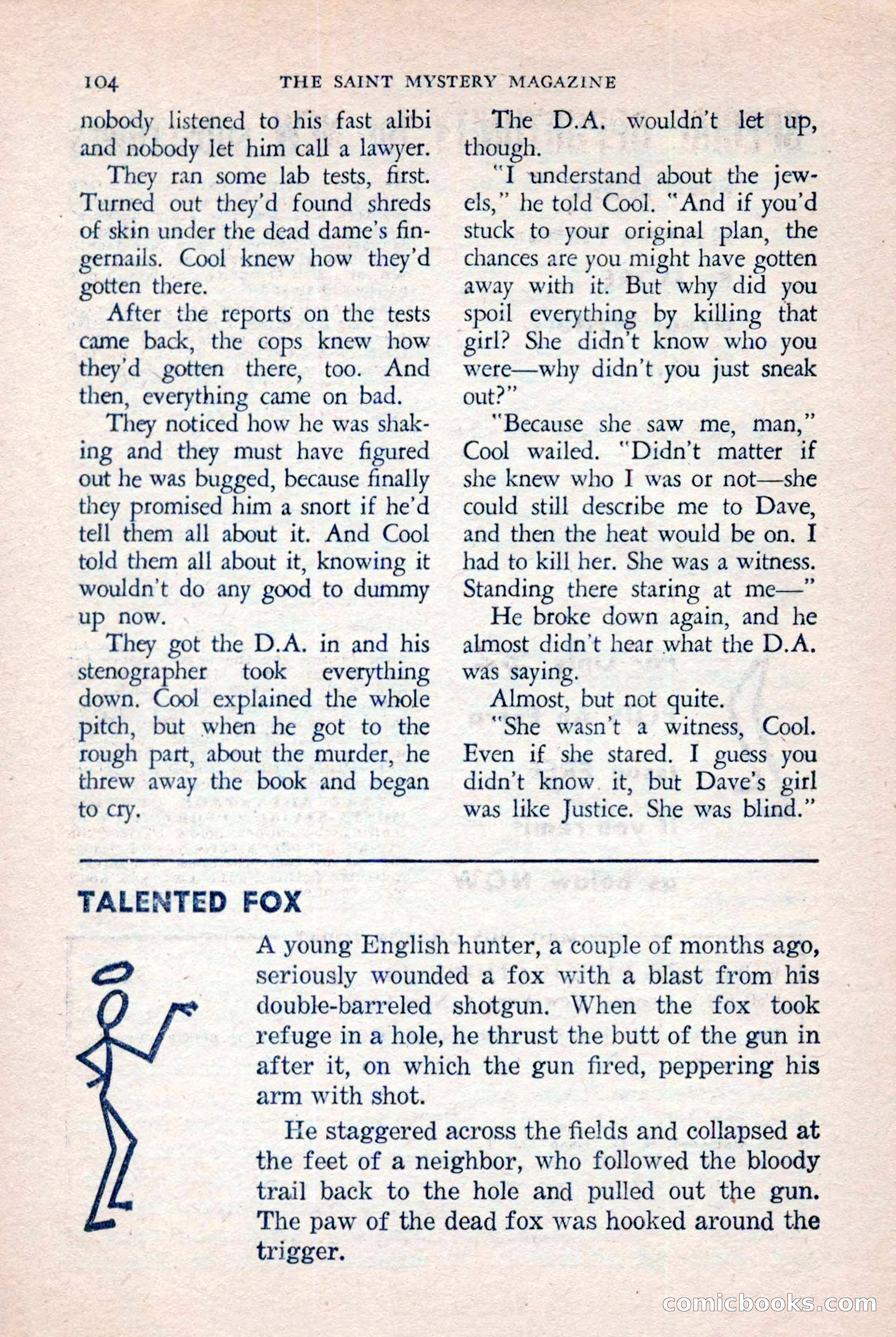 The Saint Mystery Magazine, November 1958 — page 106 of 132