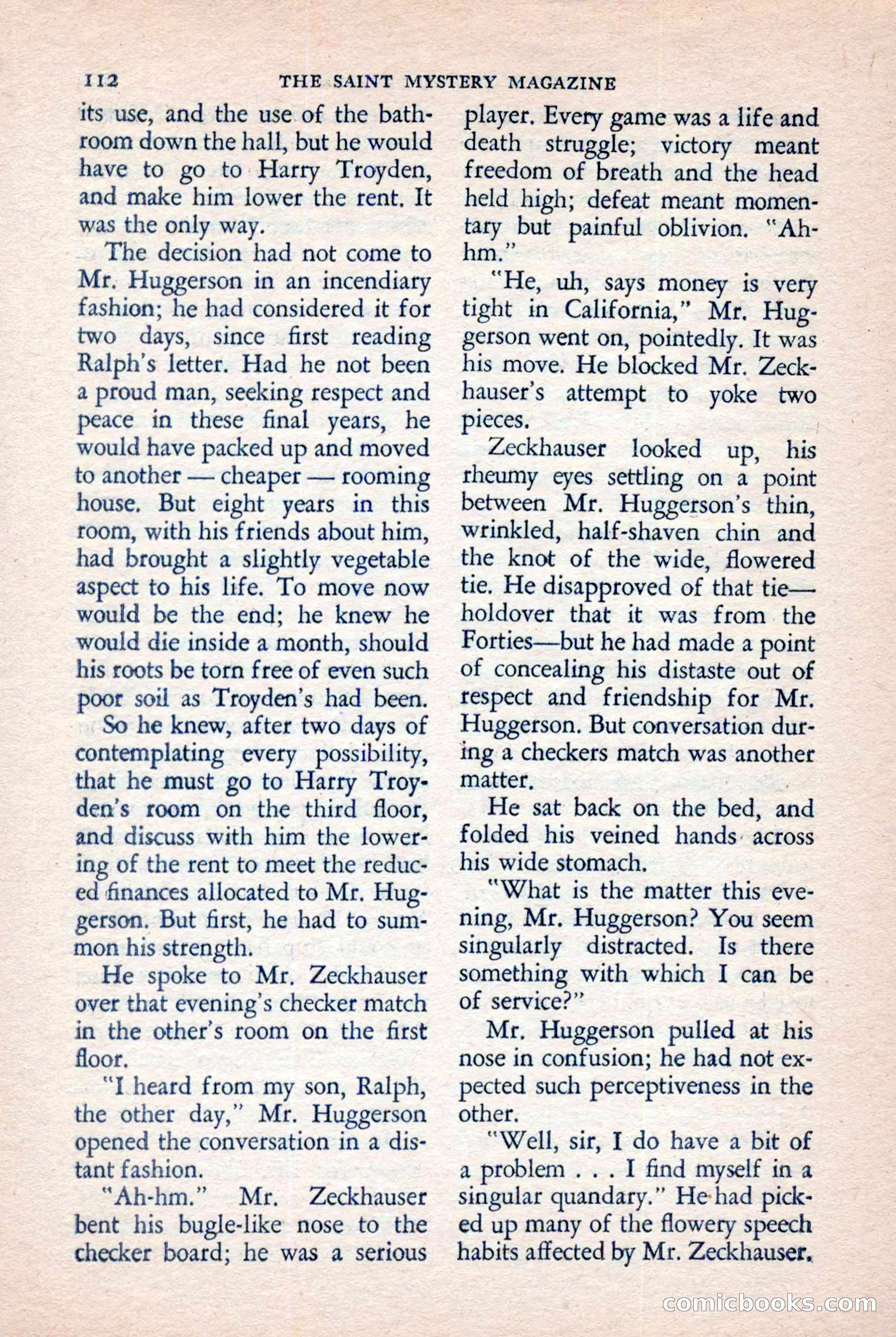 The Saint Mystery Magazine, November 1958 — page 114 of 132