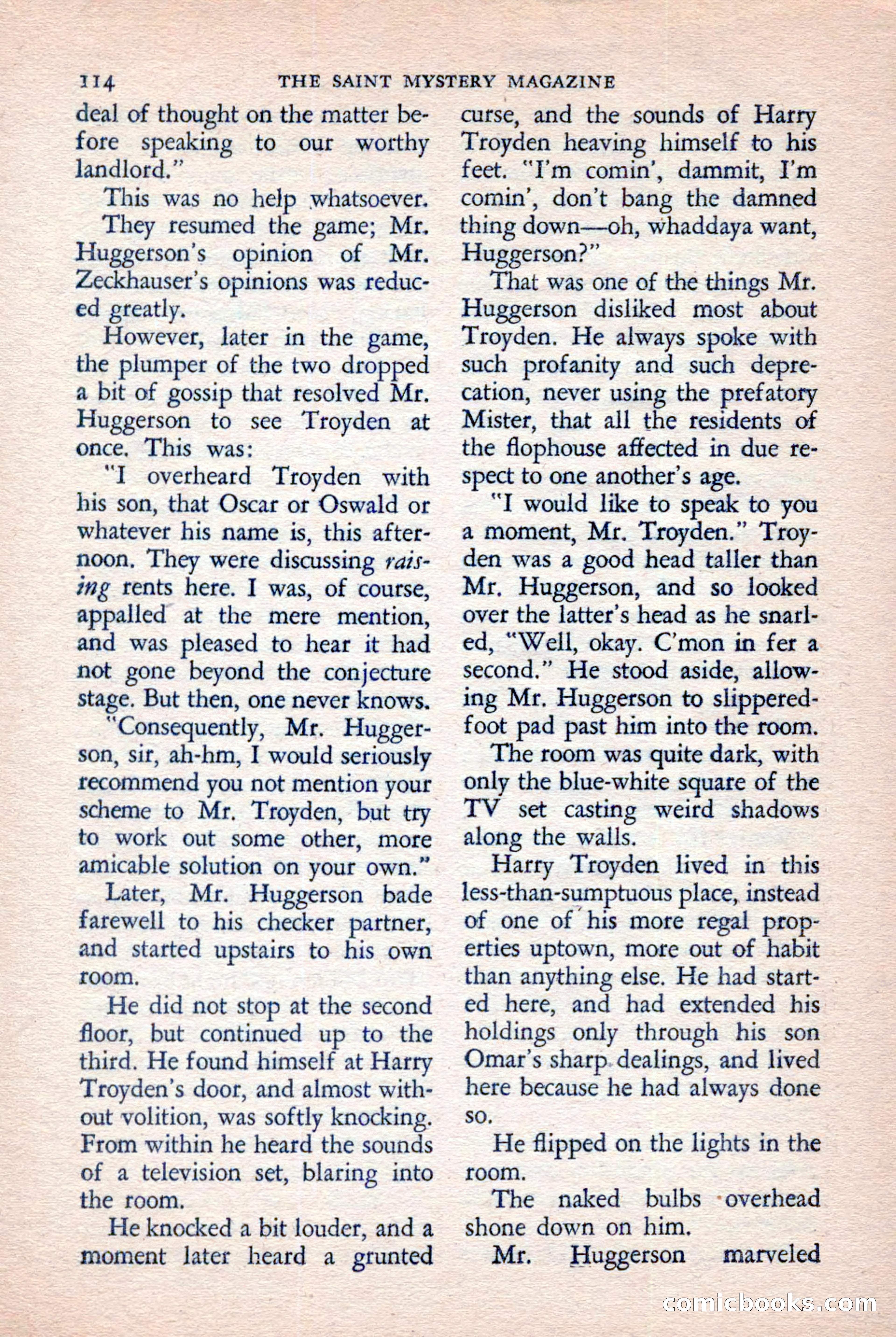 The Saint Mystery Magazine, November 1958 — page 116 of 132