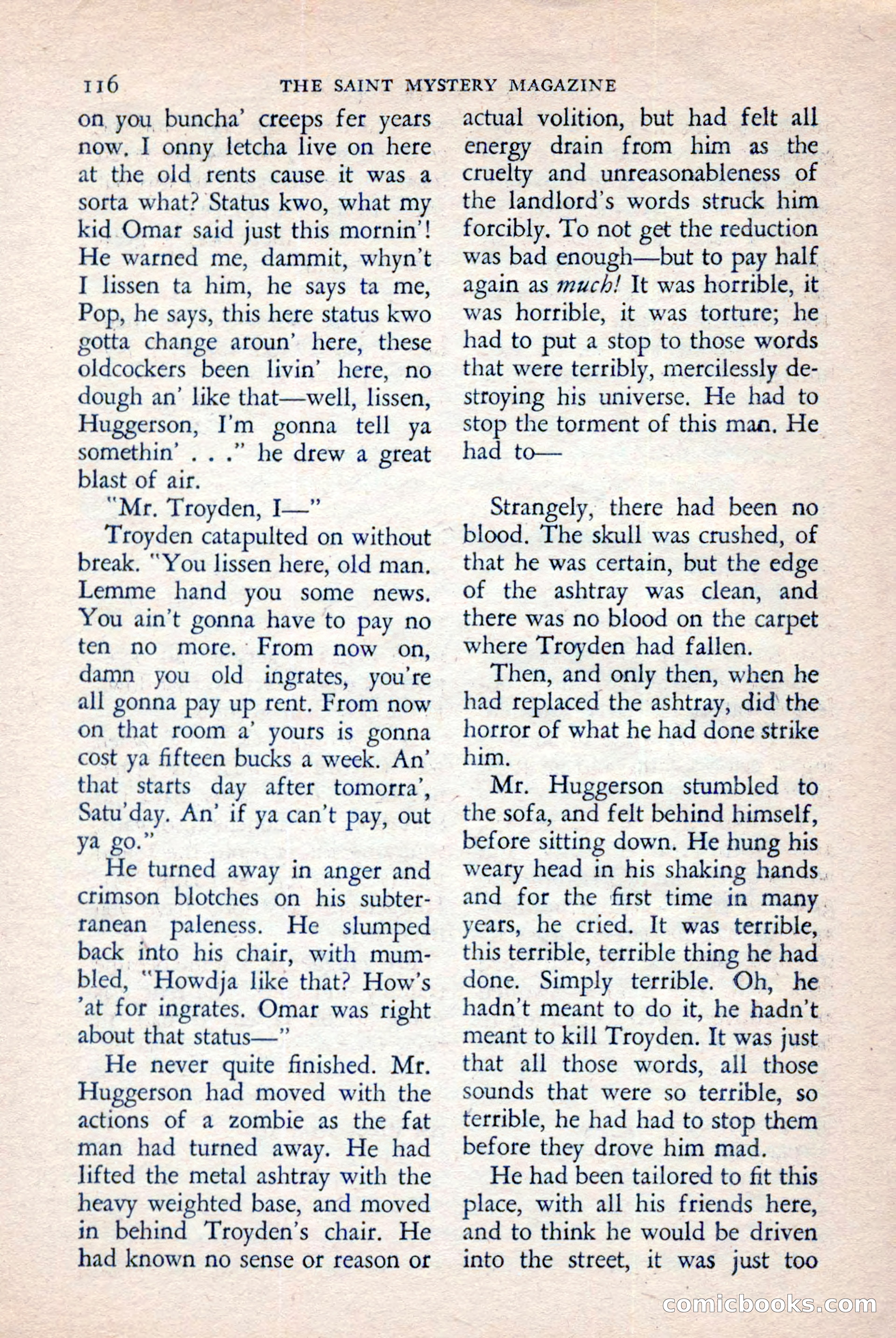 The Saint Mystery Magazine, November 1958 — page 118 of 132
