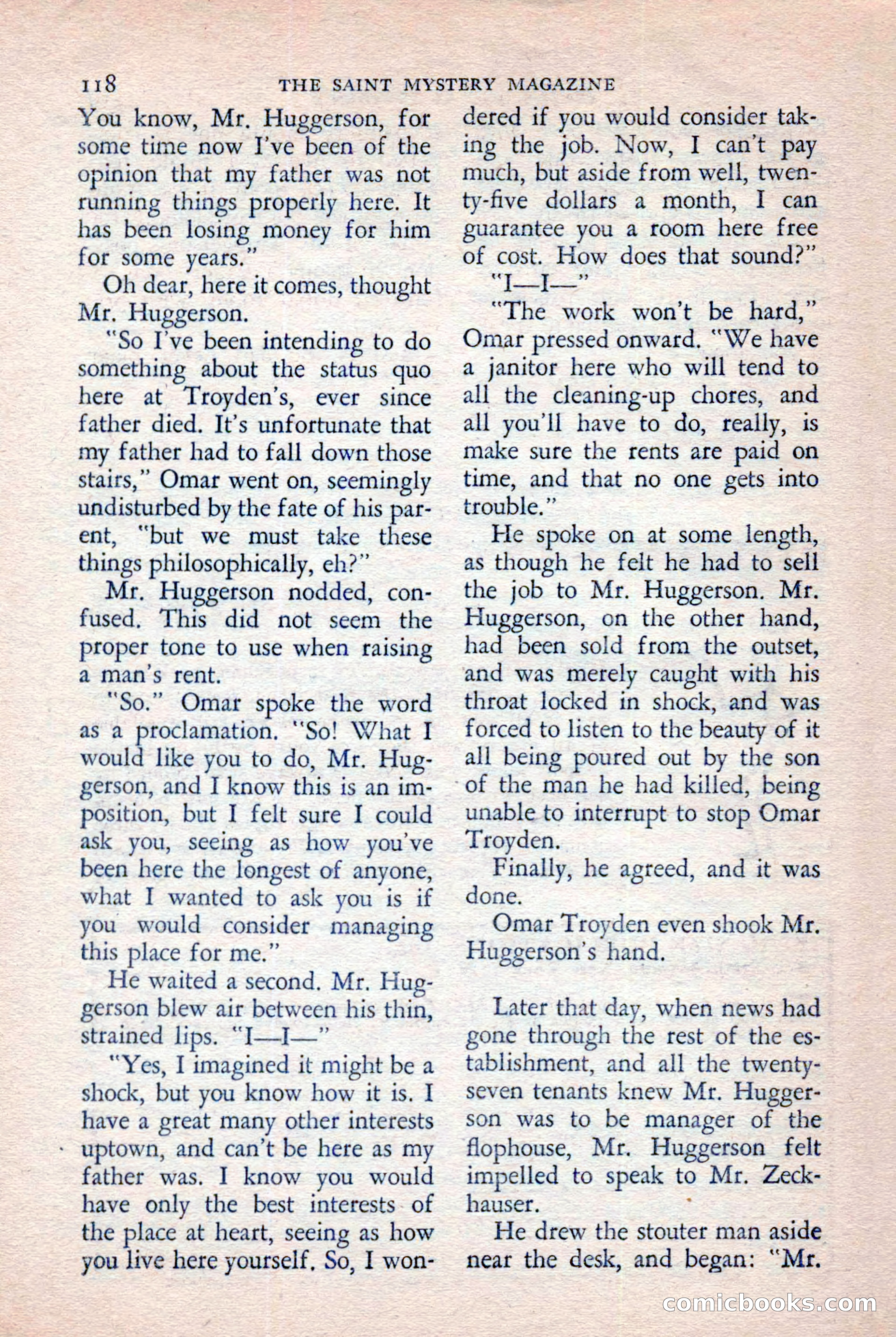 The Saint Mystery Magazine, November 1958 — page 120 of 132