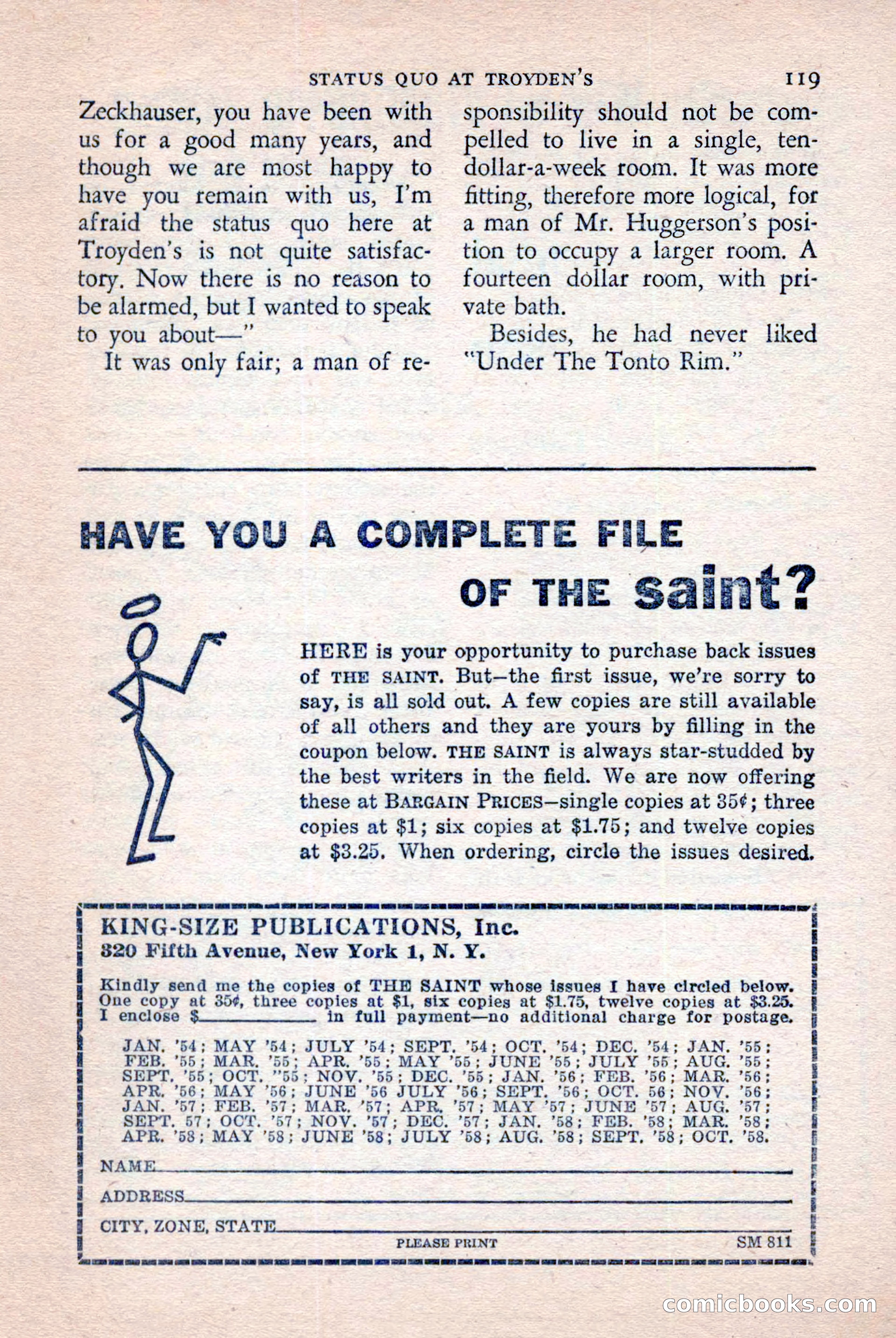 The Saint Mystery Magazine, November 1958 — page 121 of 132