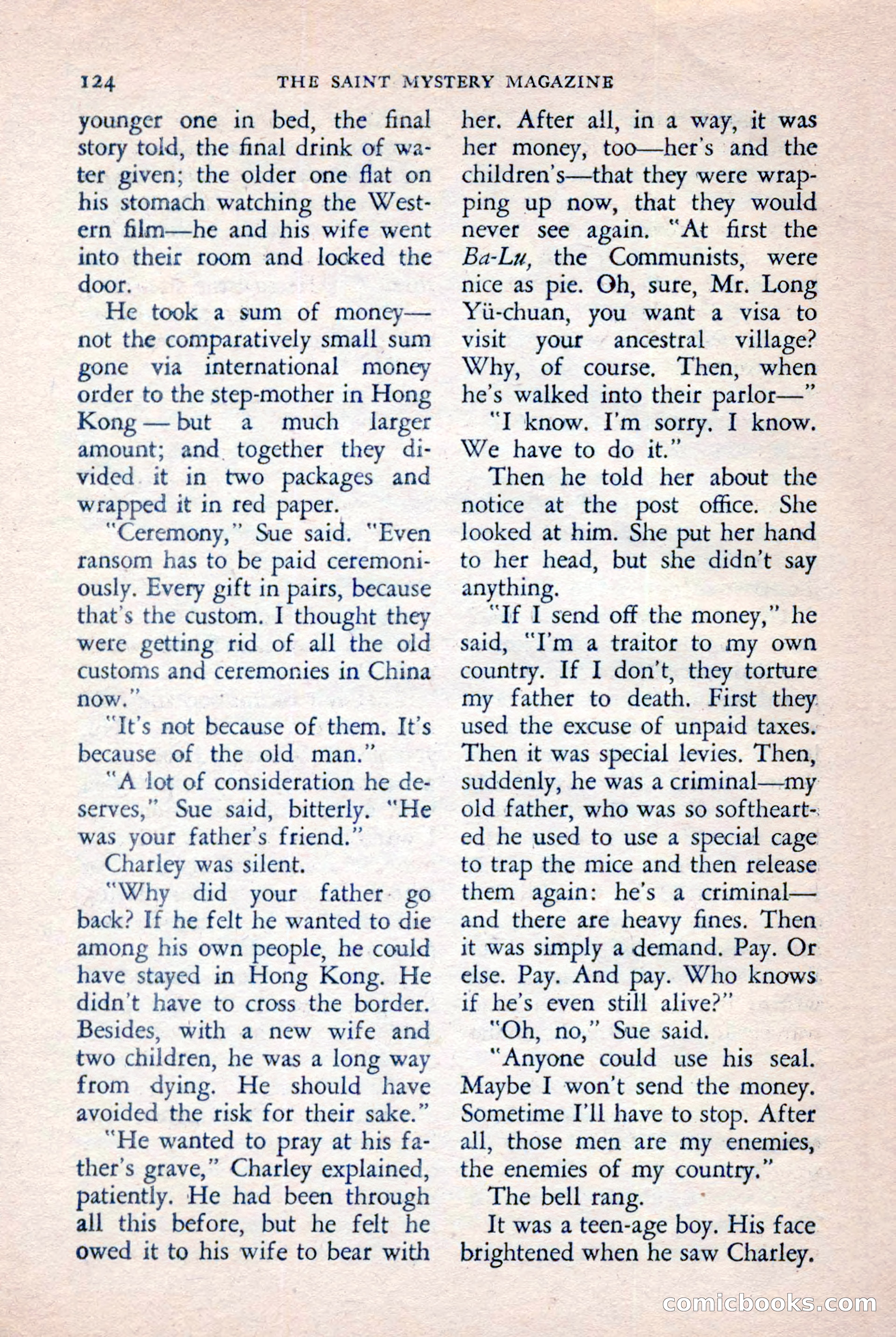 The Saint Mystery Magazine, November 1958 — page 126 of 132