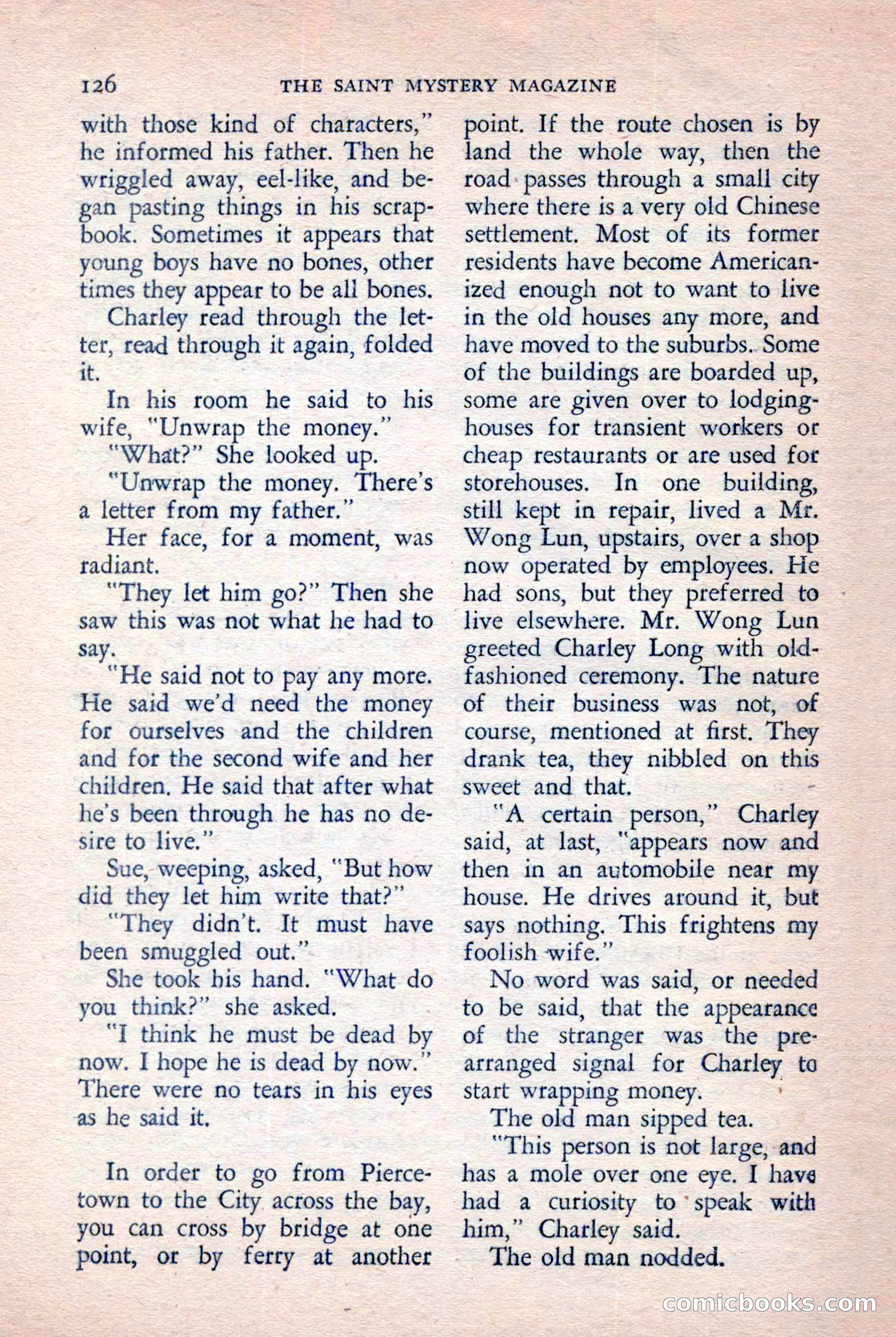 The Saint Mystery Magazine, November 1958 — page 128 of 132