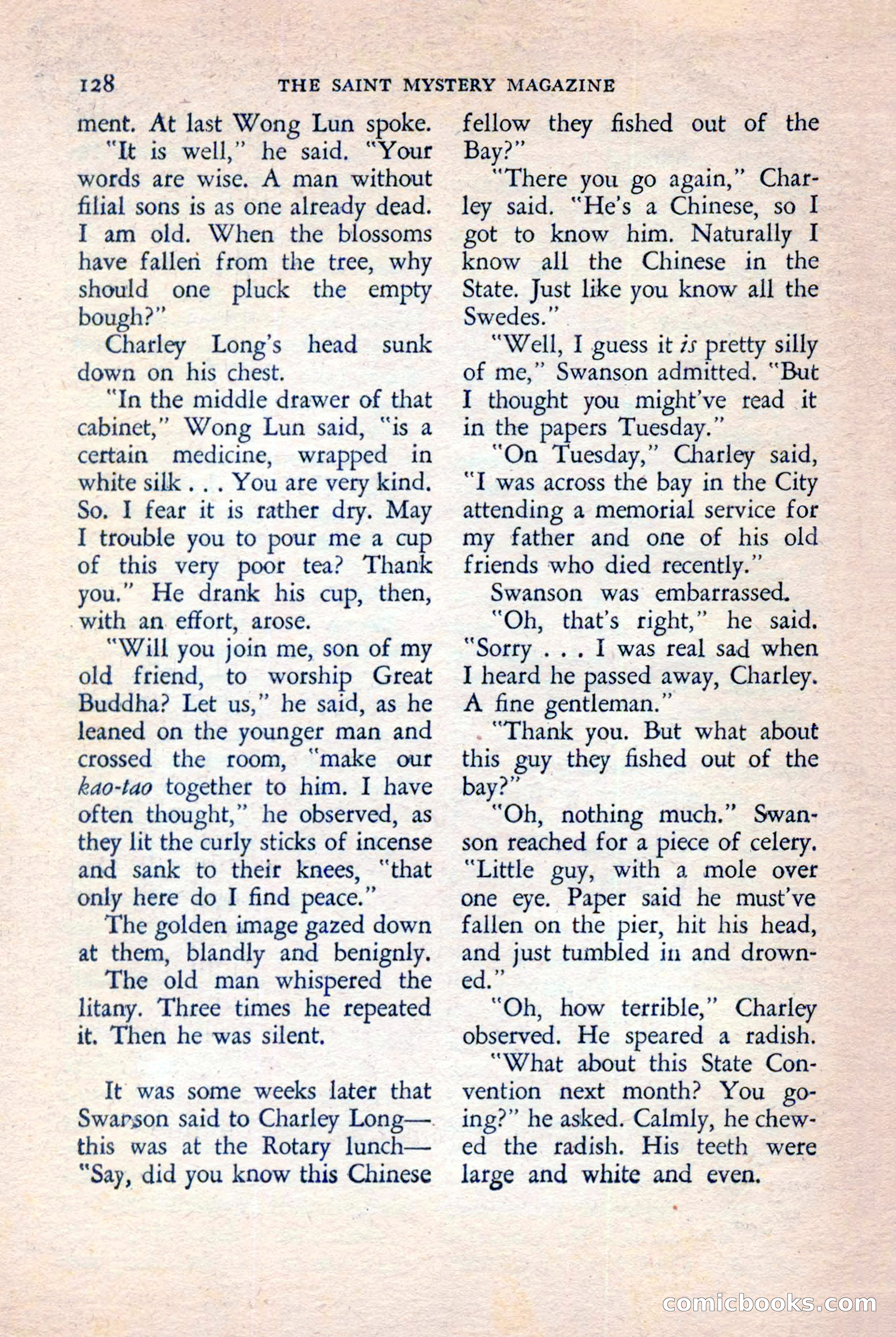 The Saint Mystery Magazine, November 1958 — page 130 of 132