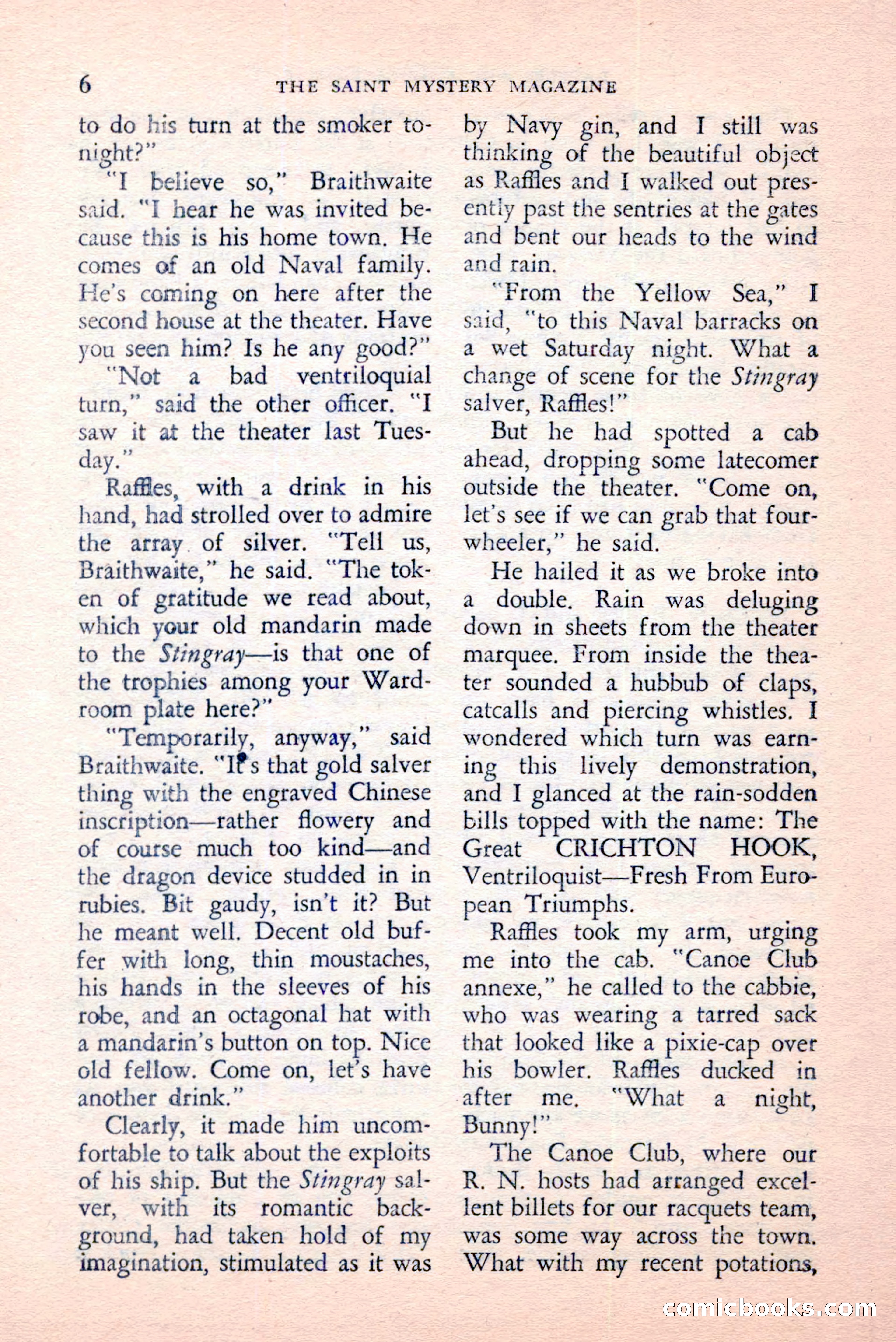 The Saint Mystery Magazine, April 1959 — page 8 of 132