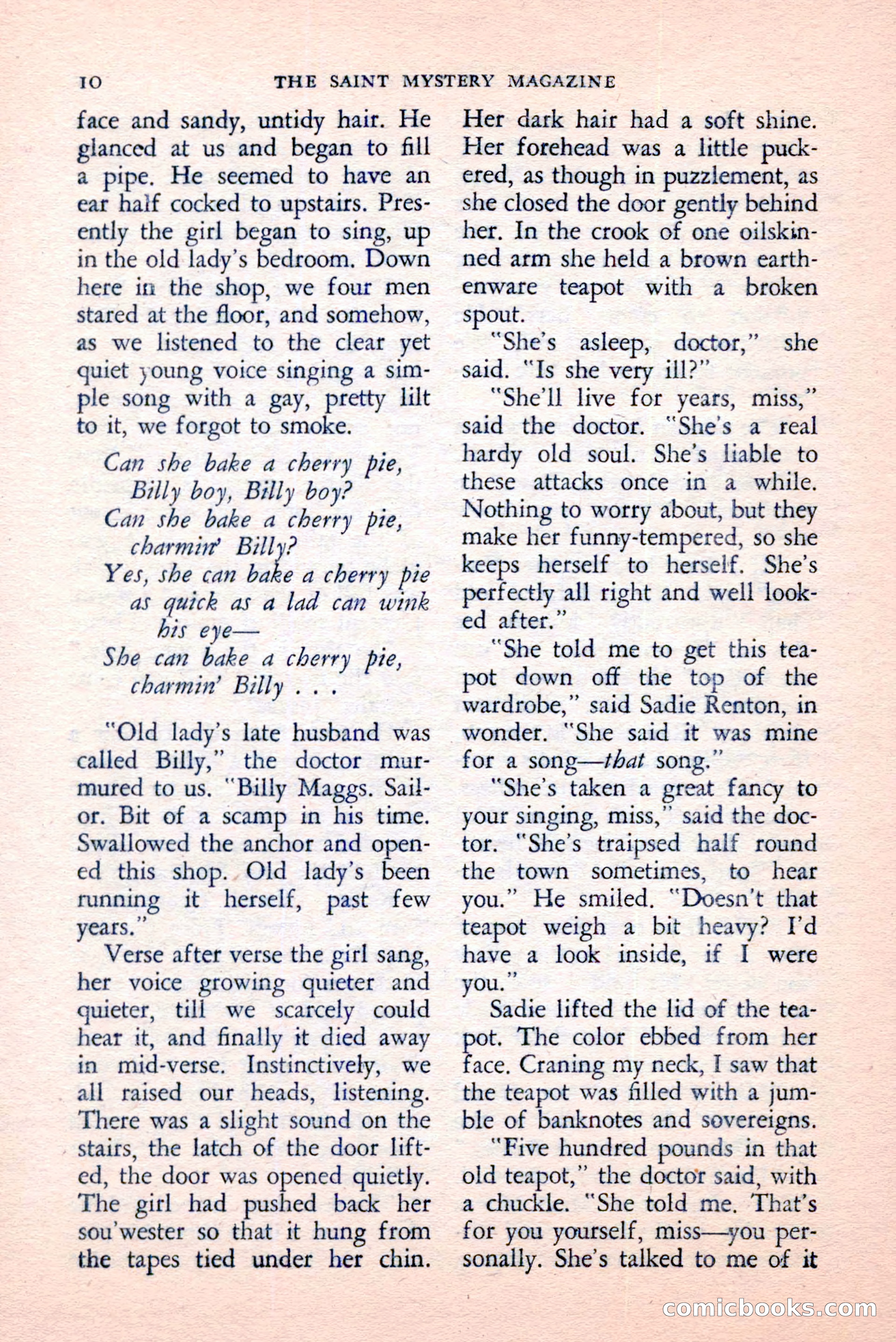 The Saint Mystery Magazine, April 1959 — page 12 of 132