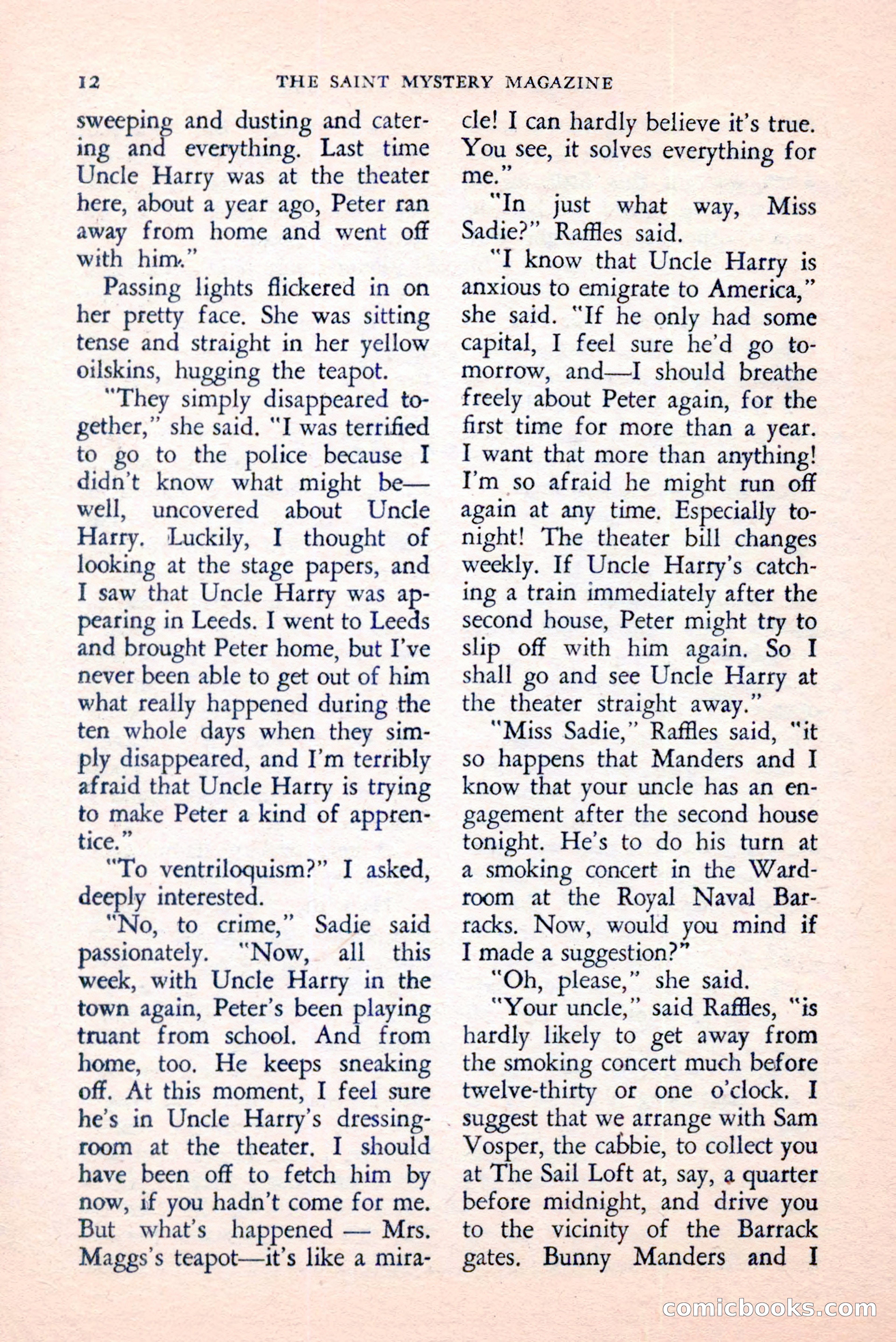 The Saint Mystery Magazine, April 1959 — page 14 of 132