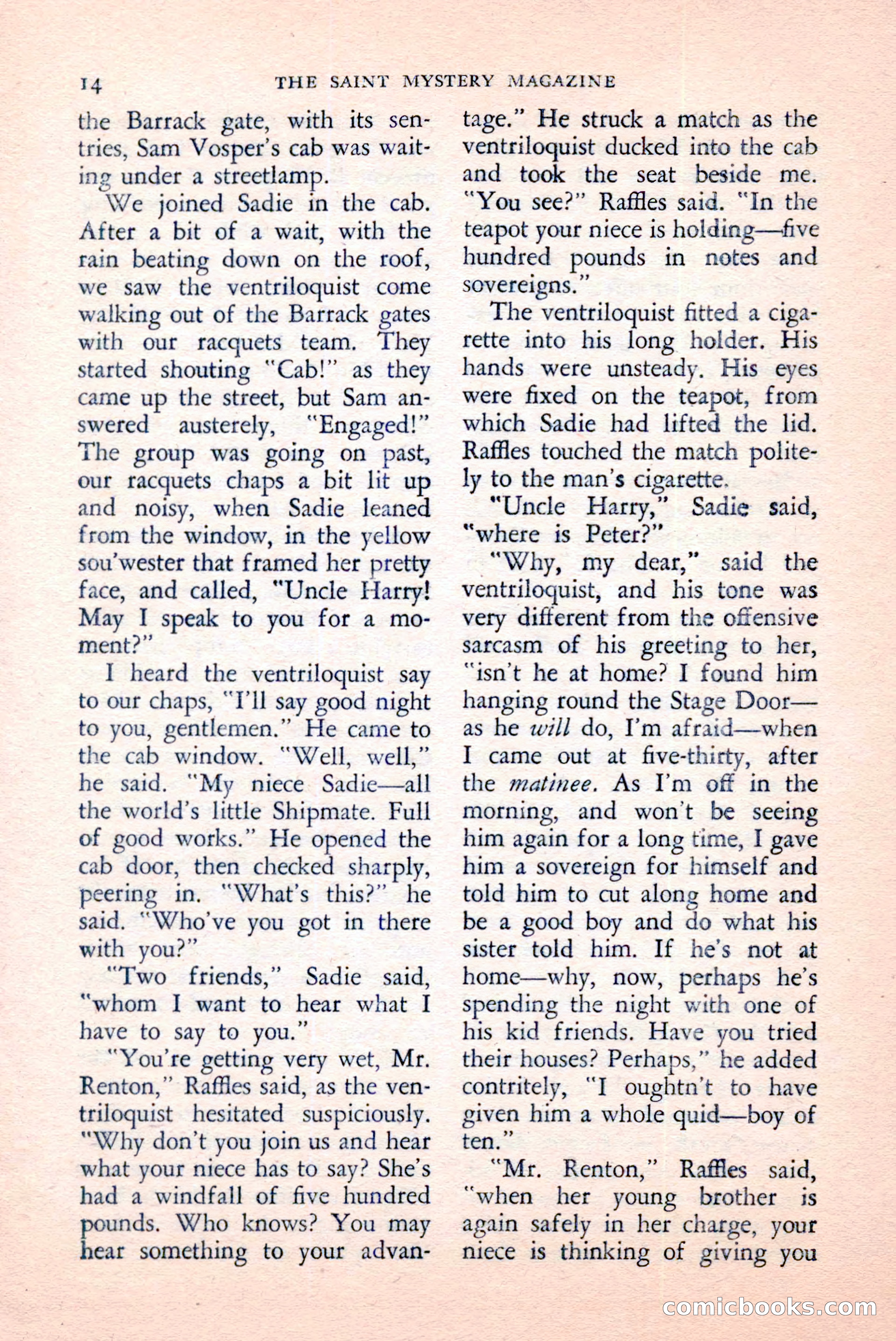 The Saint Mystery Magazine, April 1959 — page 16 of 132